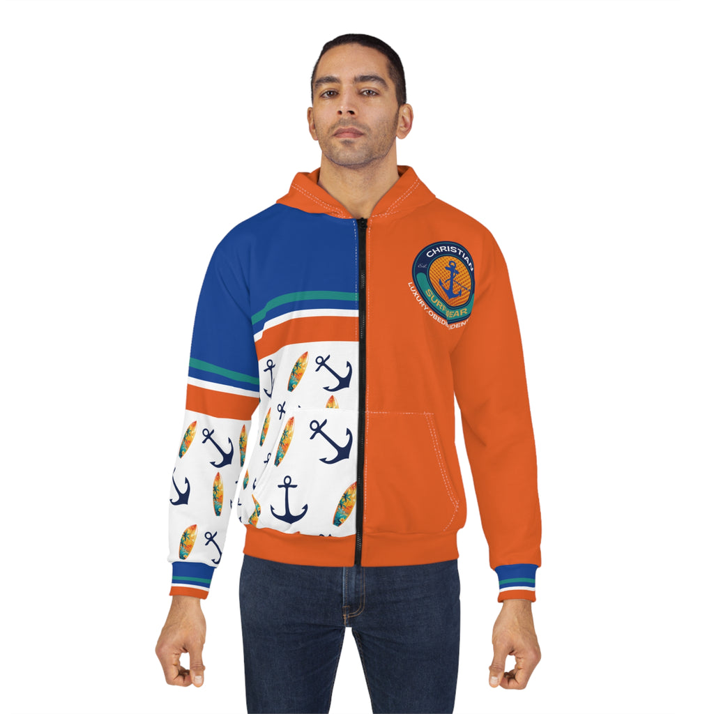 Christian Anchor Surf Zip Hoodie