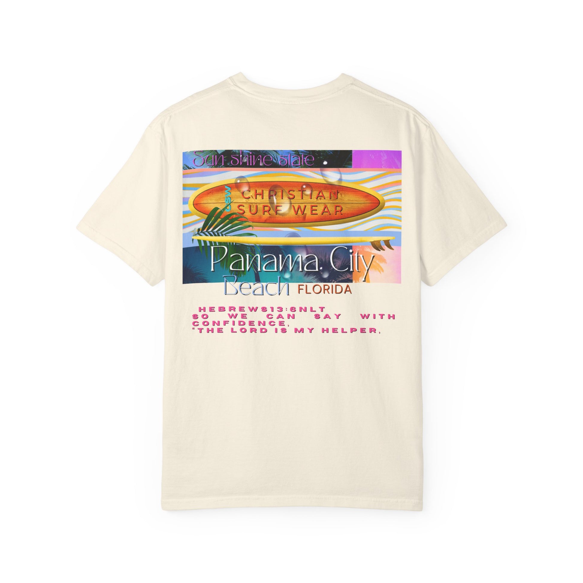 Protected Lamb Vintage Beach Vibe Unisex T-shirt - Christian Surf Wear Panama City Beach Design