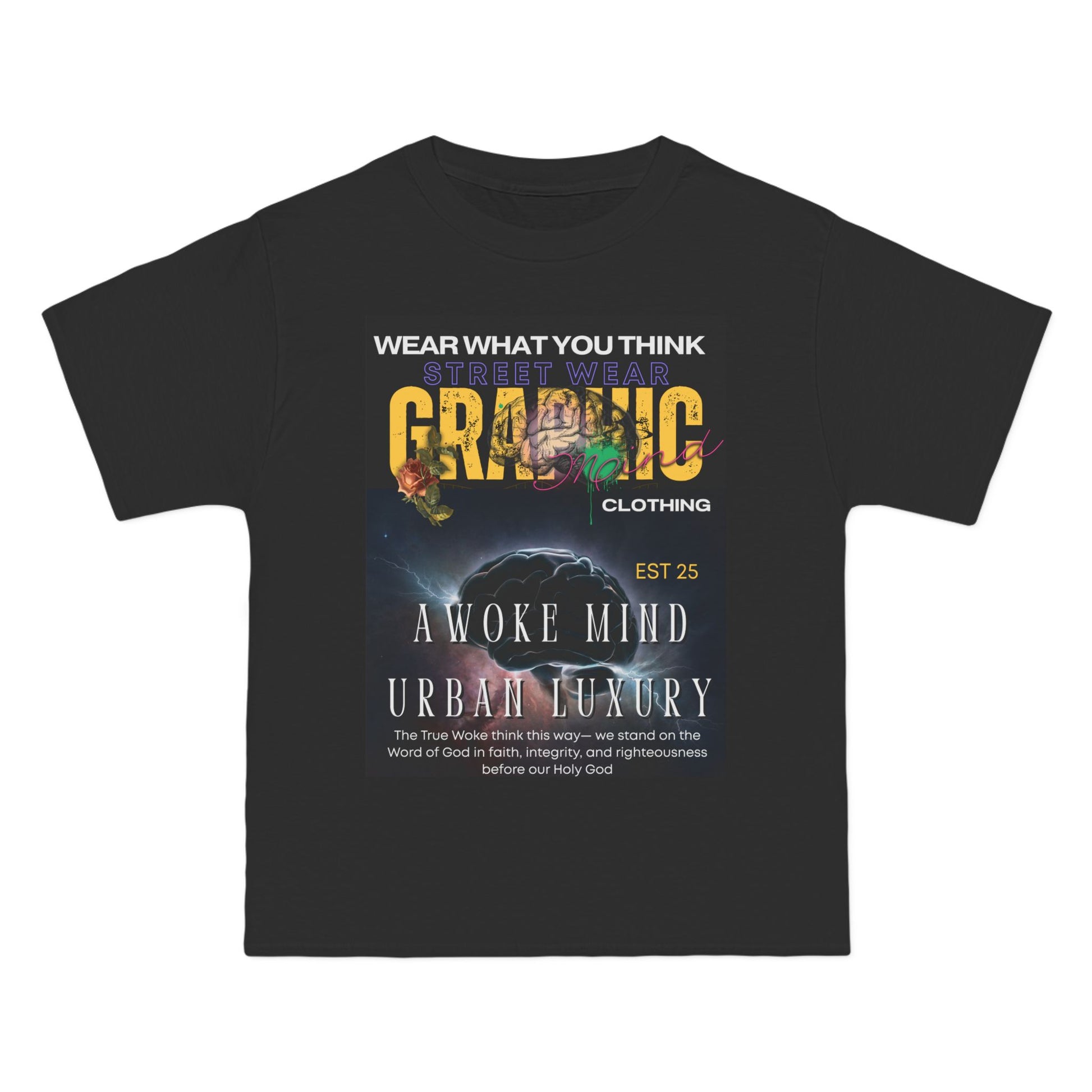 Urban Luxury Graphic Mind Clothing Tee - Woke Mind T-Shirt, Inspirational Apparel, Motivational Gift, Casual Streetwear