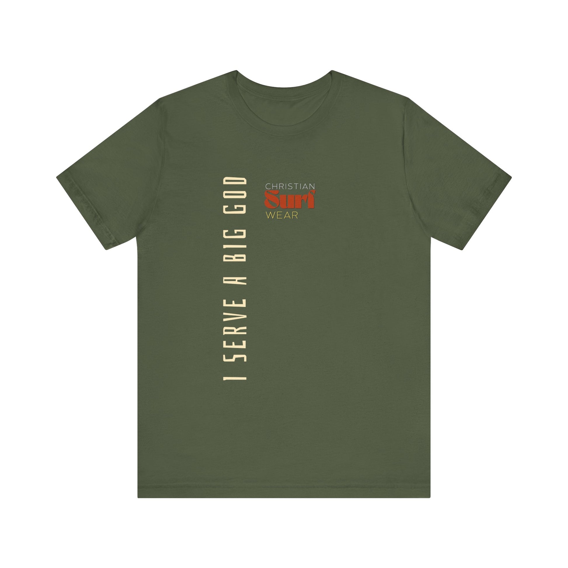 I Serve a Big God Unisex Jersey Tee, Inspirational Faith Shirt, Christian Gift, Casual Wear, Religious Apparel