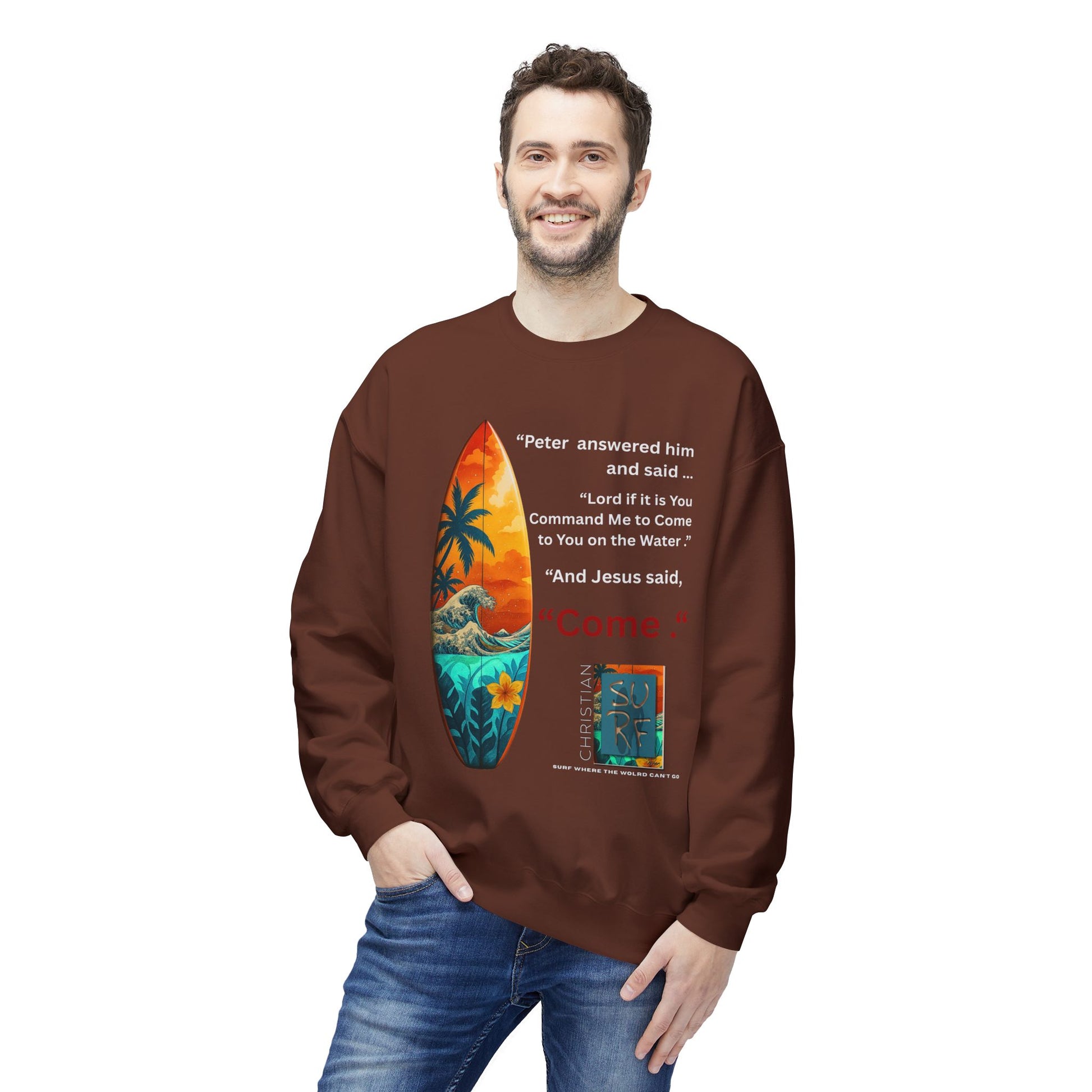 Christian Surf Wear Sweatshirt | Move by Faith Street Edition
