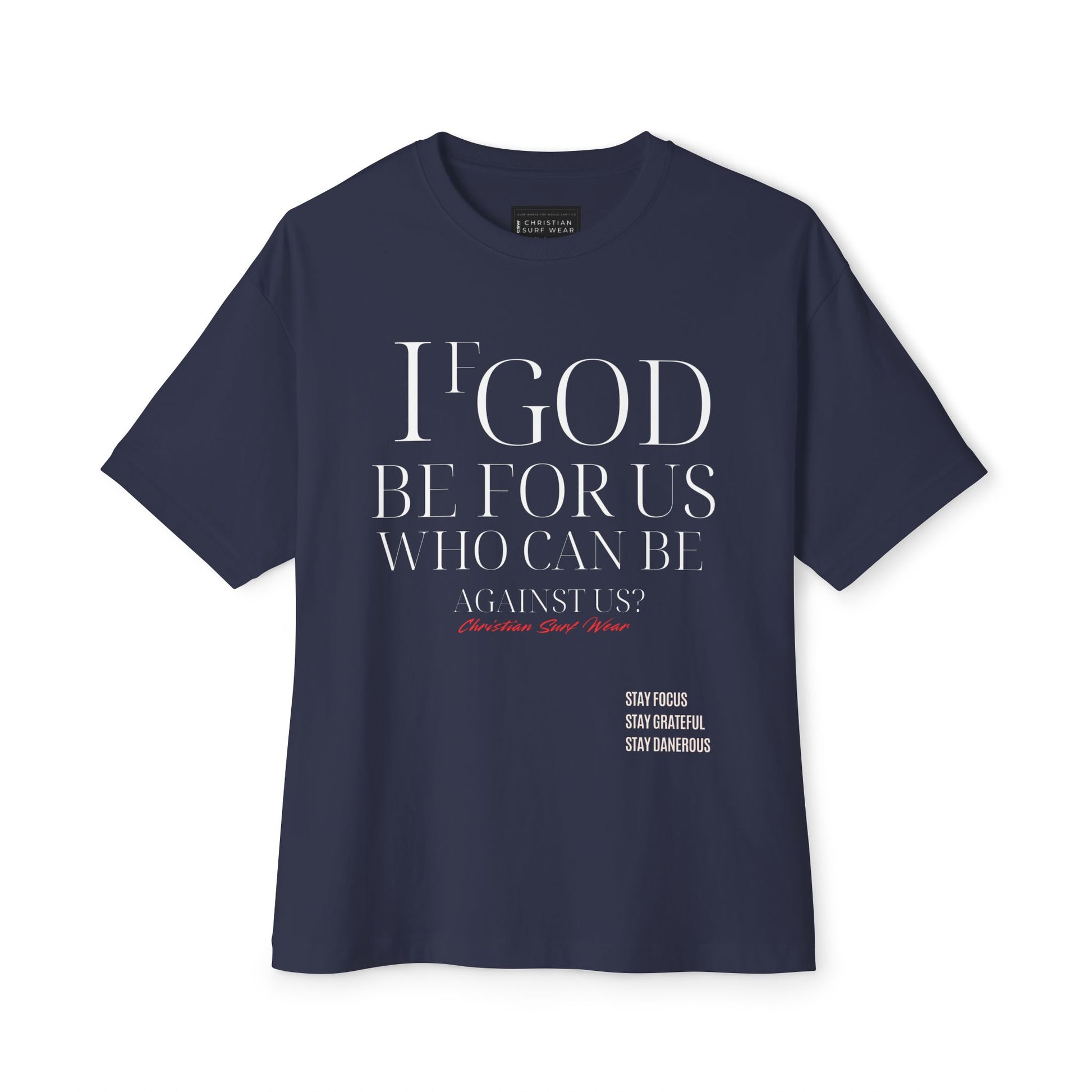 Unisex Oversized CHRISTIAN SURF WEAR™ “The Anthem of Praise Tee” “If God be for us, who can be against us?” Inspirational Oversized Top, Casual Christian Wear, Bible Verse Apparel, Unisex [...]