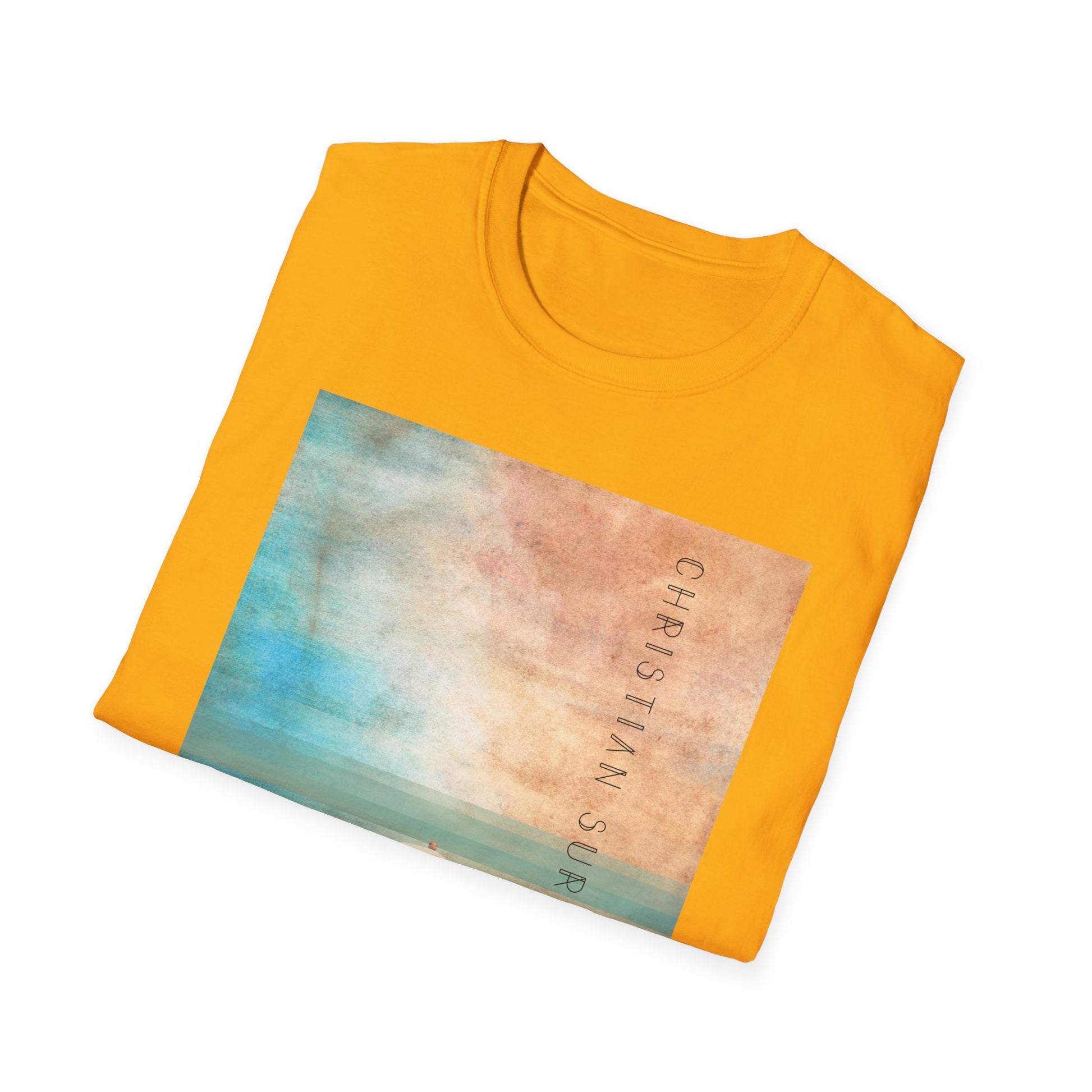 Christian Surf Wear T-Shirt - Vintage Calm Beach Tee