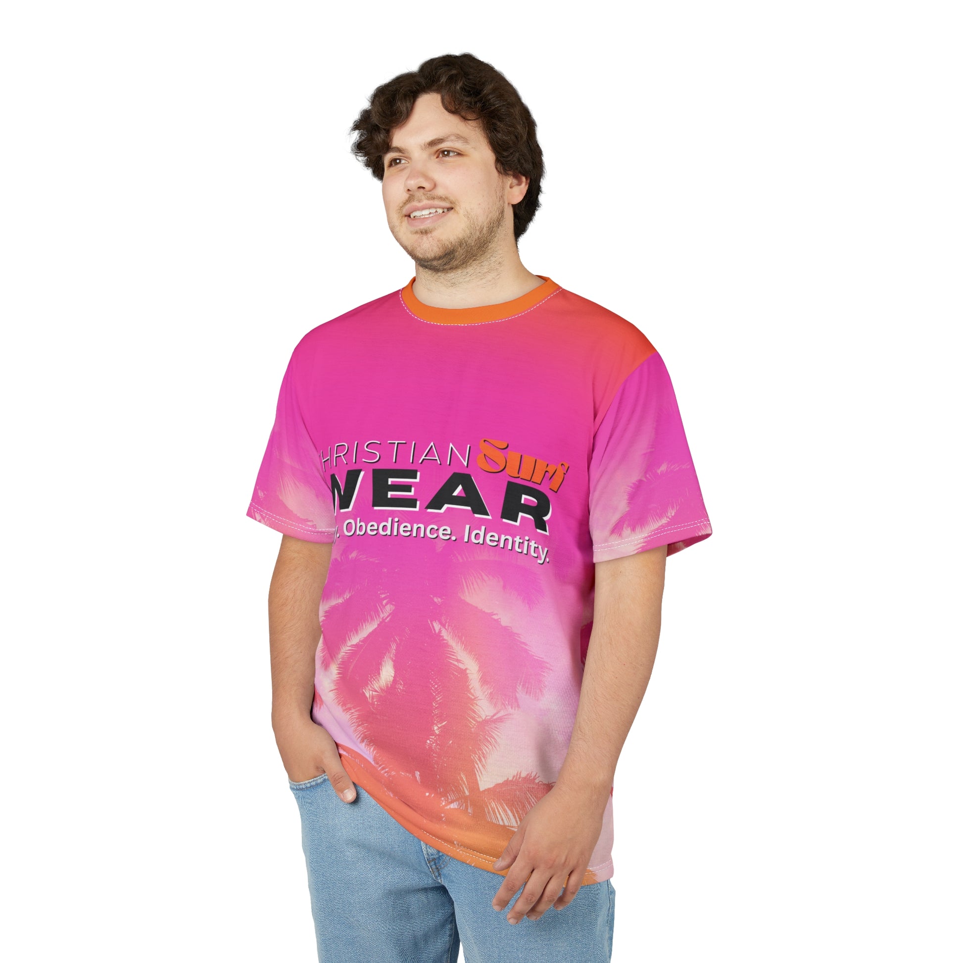 Unisex Tee Christian Surf Wear Palm Tree Graphic Summer Surge