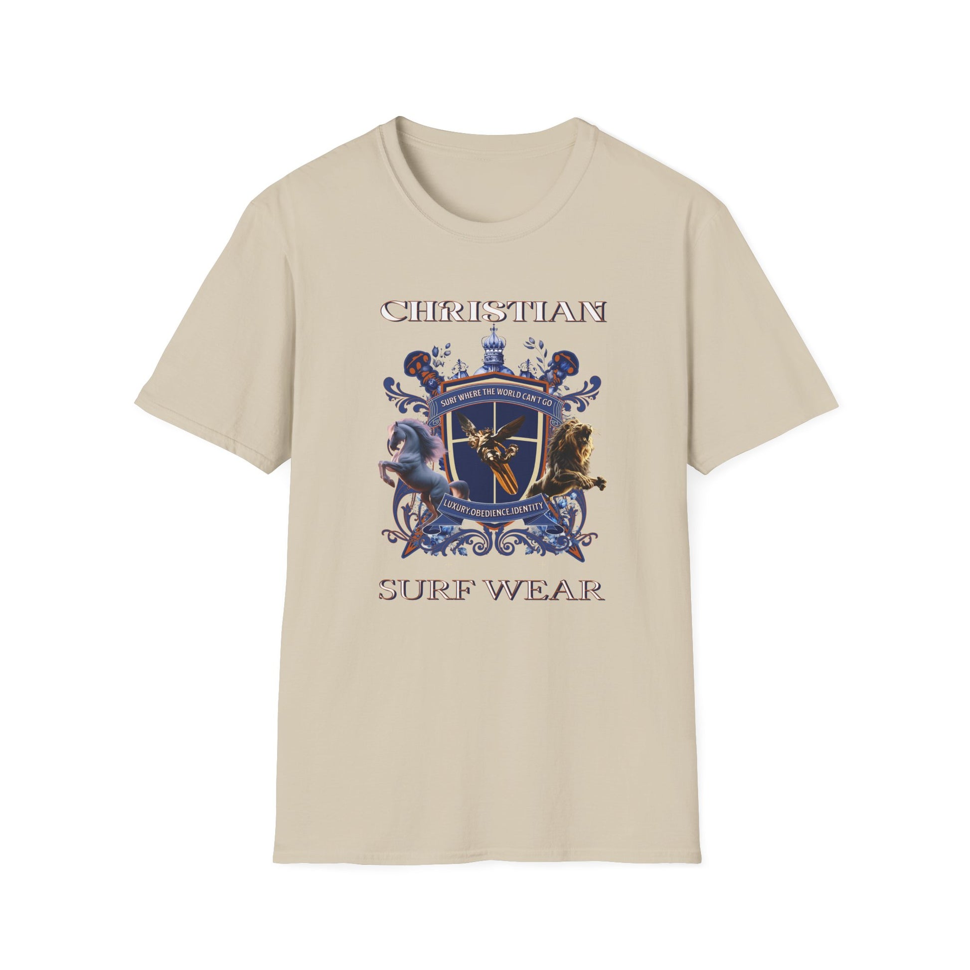 Christian Surf Wear Graphic Royalty T-Shirt, Unisex Summer Tee, Beach Apparel, Gift for Surfers, Casual Graphic Tee, Cool Vacation Clothing