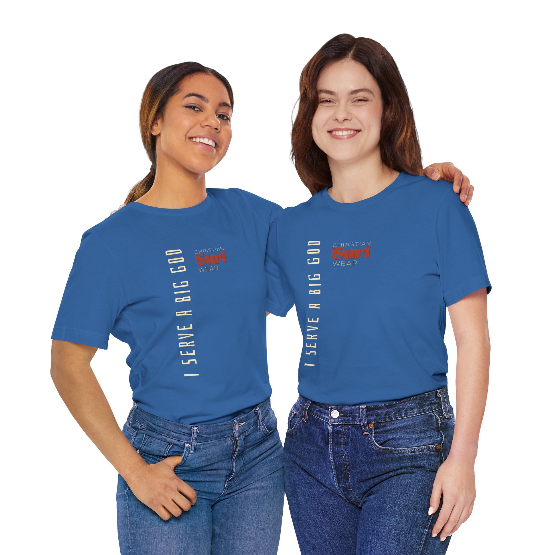 I Serve a Big God Unisex Jersey Tee, Inspirational Faith Shirt, Christian Gift, Casual Wear, Religious Apparel