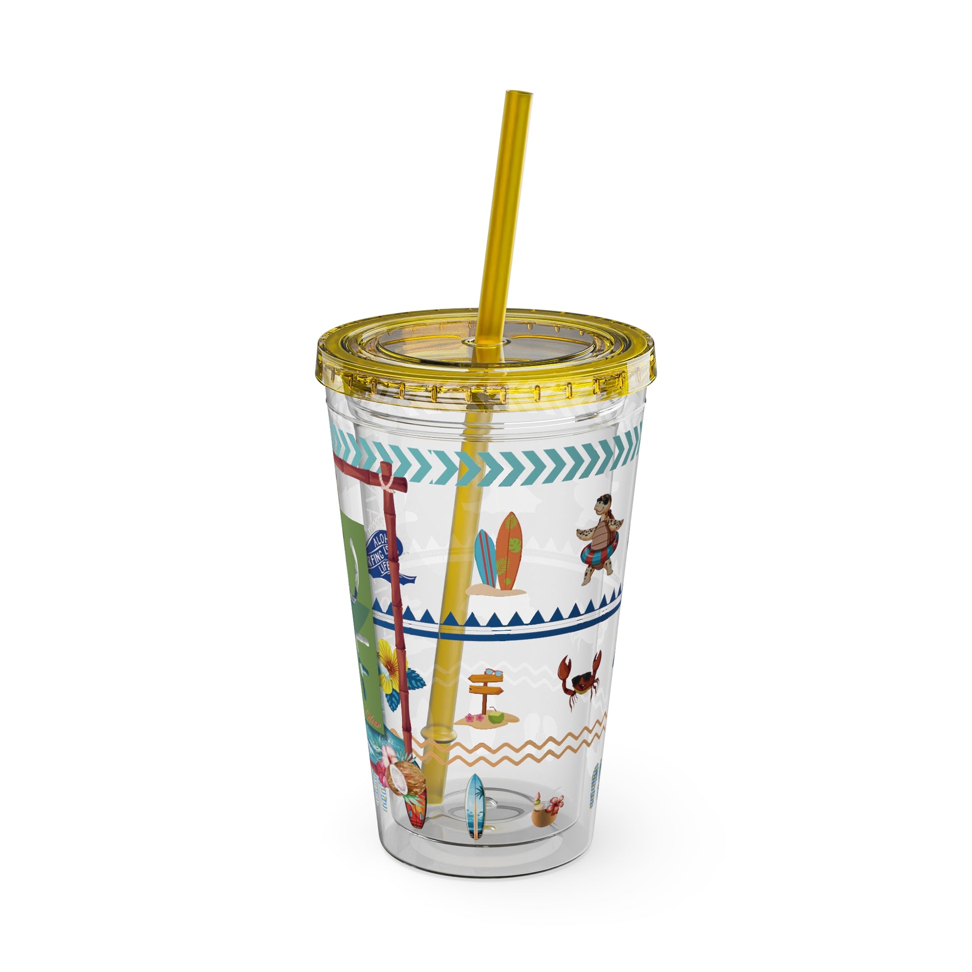 Sunsplash Surf Tumbler, Colorful 16oz Insulated Travel Cup, Summer Beach Mood, Perfect Gift for Surfers, Vacations, Outdoor [...]