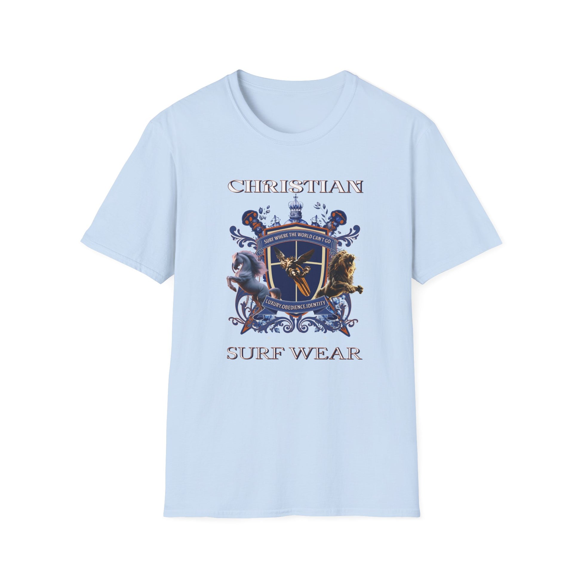 Christian Surf Wear Graphic Royalty T-Shirt, Unisex Summer Tee, Beach Apparel, Gift for Surfers, Casual Graphic Tee, Cool Vacation Clothing