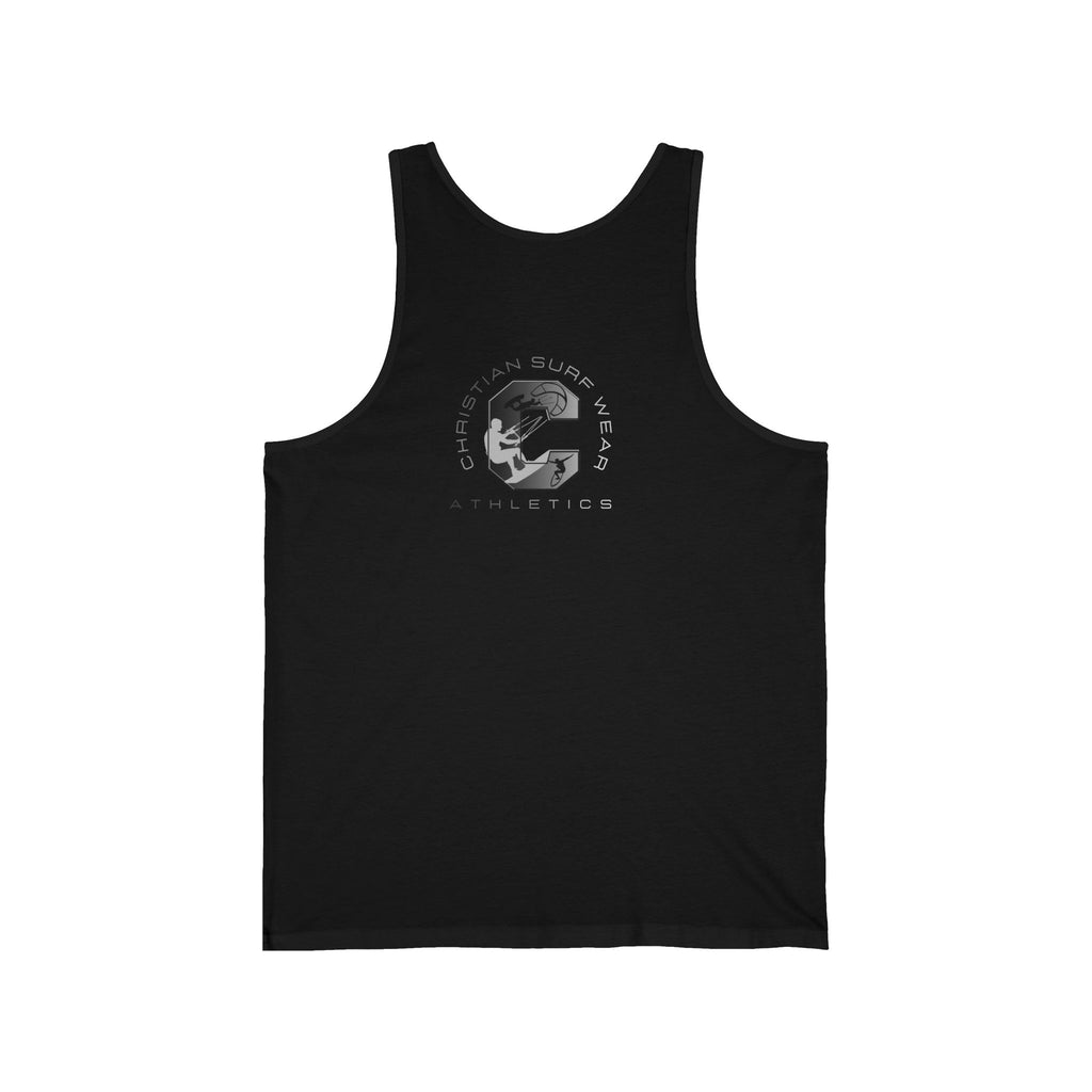 Christian Surfline Athletic Tank Top — 'Jesus Christ King of Kings' Logo