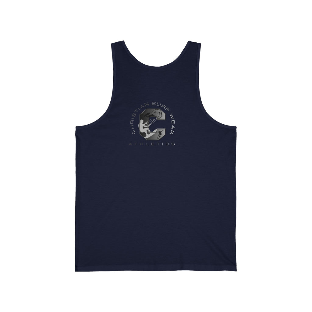 Christian Surfline Athletic Tank Top — 'Jesus Christ King of Kings' Logo