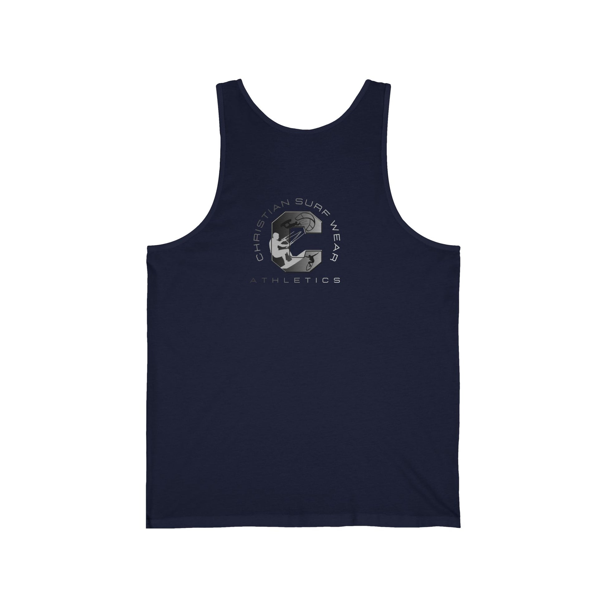 Christian Surfline Athletic Tank Top — 'Jesus Christ King of Kings' Logo
