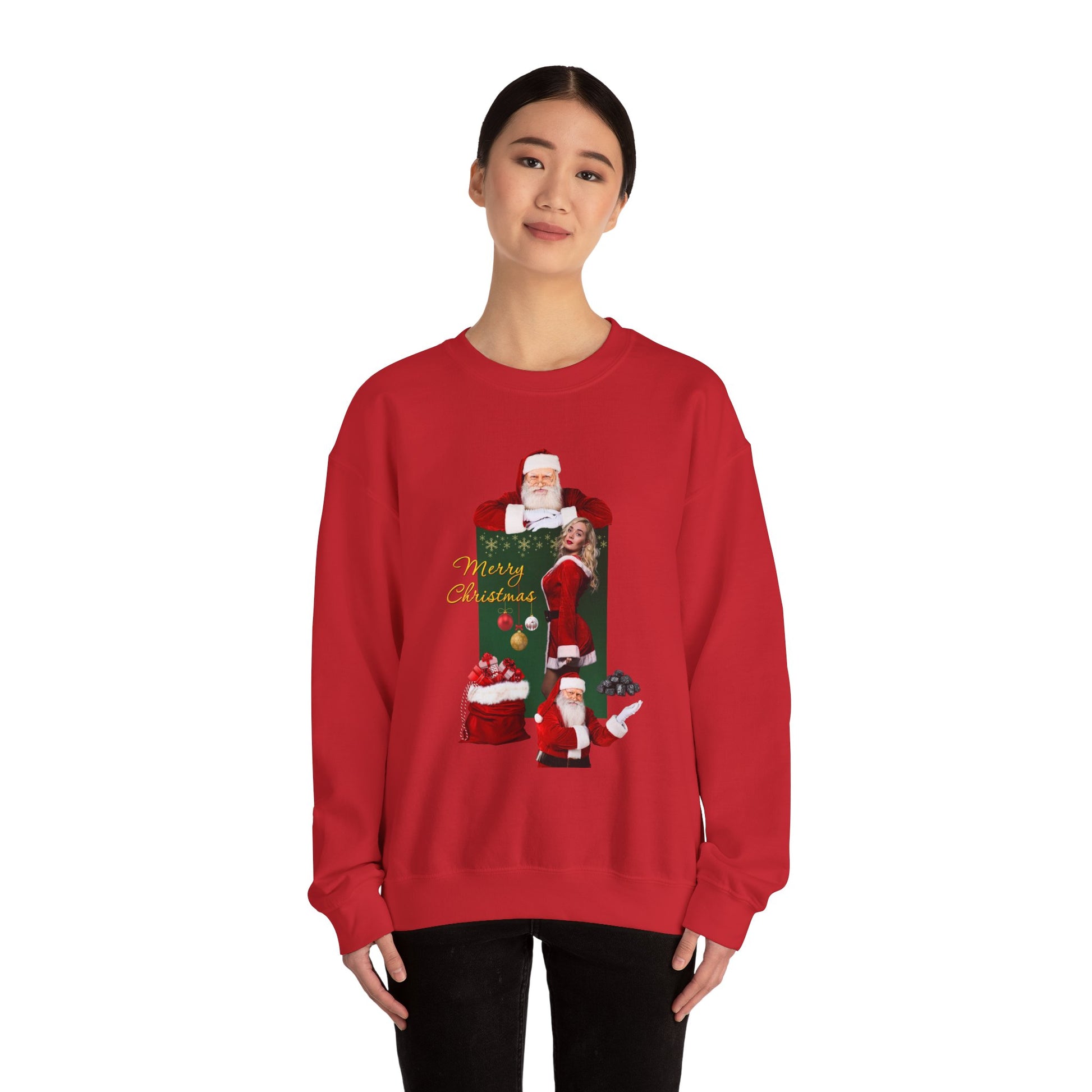 Mr. and Mrs. Claus Vintage Christmas Crewneck Sweatshirt