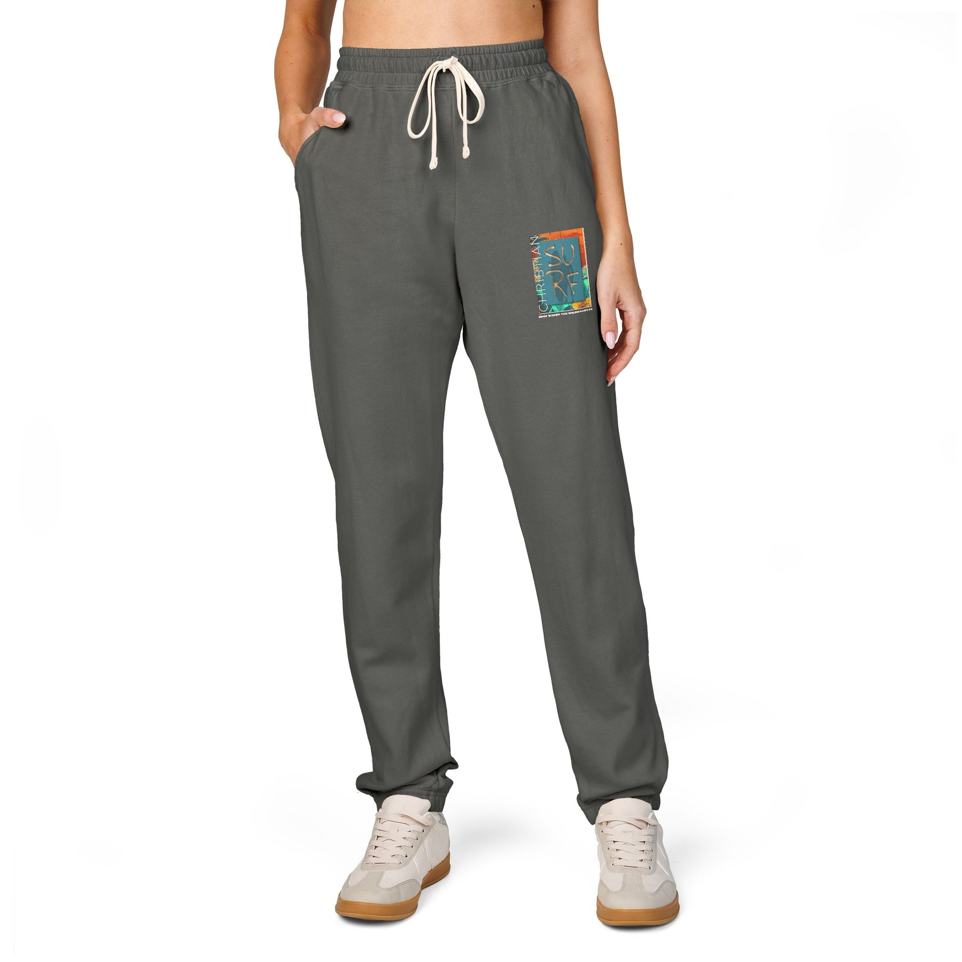 Christian Surf Wear® Heritage Joggers Cozy Flec with  ibrant Design.