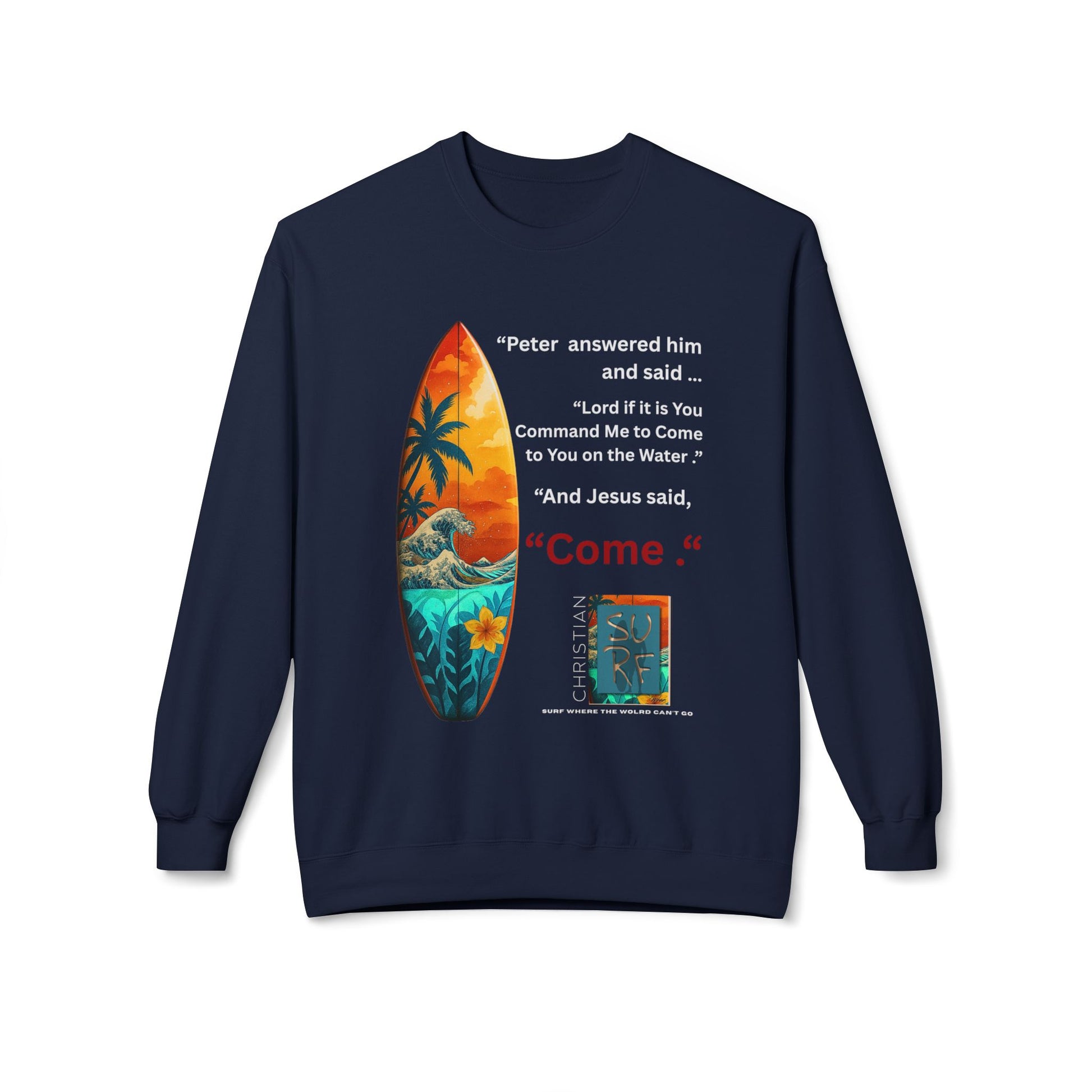 Christian Surf Wear Sweatshirt | Move by Faith Street Edition