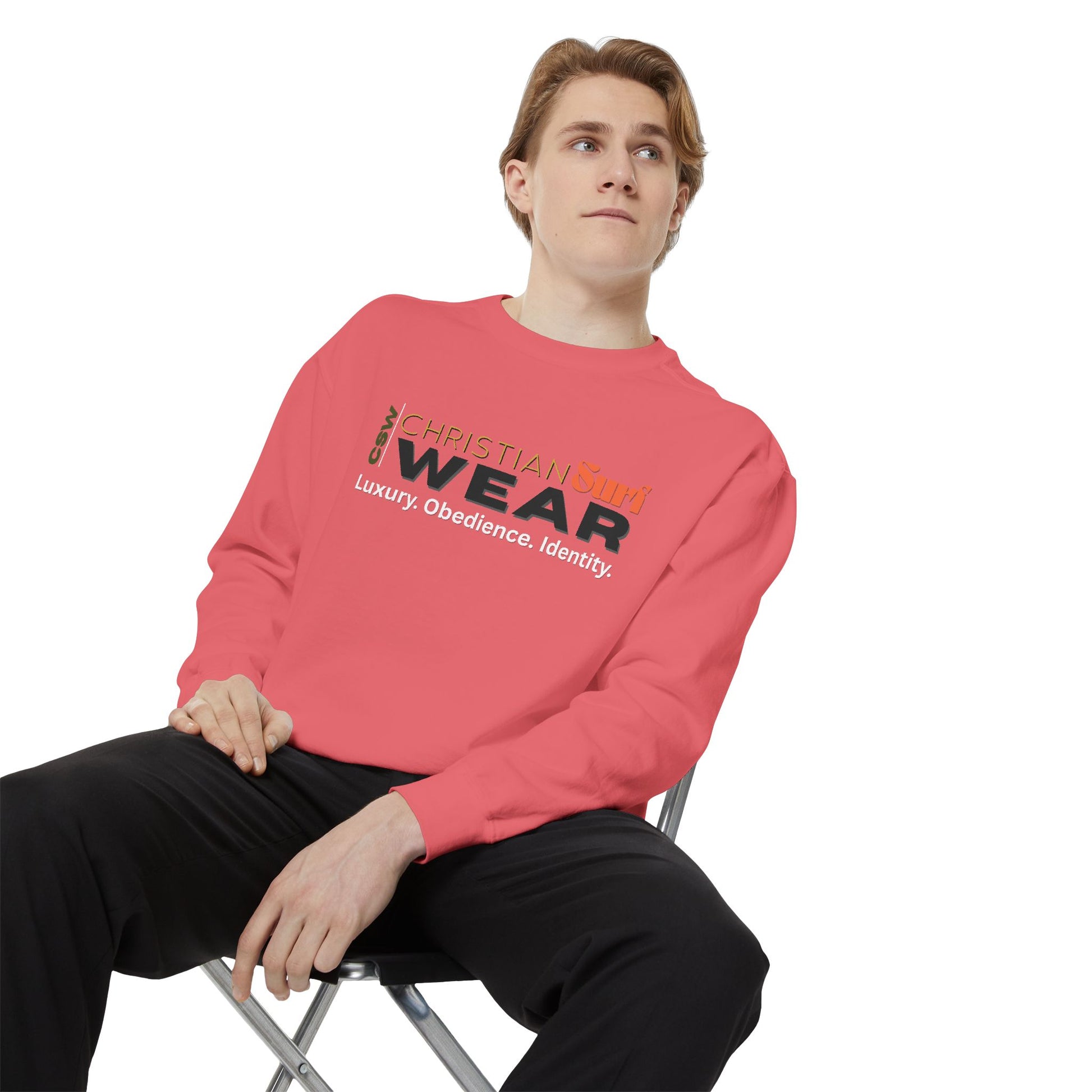 Sunshine Christian Surf Wear Sweatshirt | Unisex Garment-Dyed Pullover for Beach Vibes, Casual Wear, Surfing, Gift for Him/Her, Summer Style