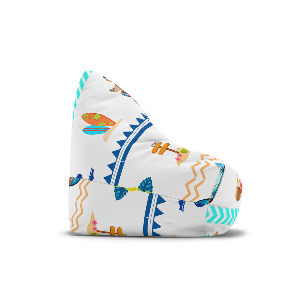 Christian Surf Wear Tropical Bean Bag Chair Cover, Cozy Lounge Decor, Summer Themed Furniture, Beach Vibes, Fun Relaxation, Home Décor