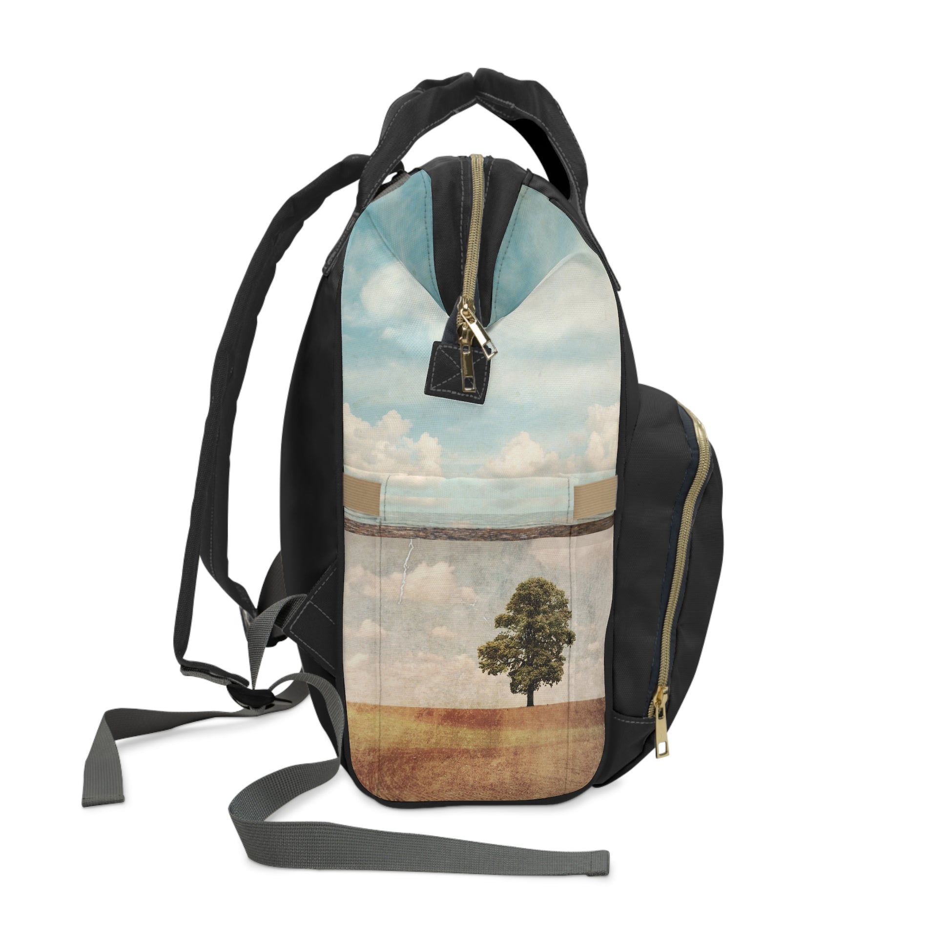 Dual Function Backpack – Christian Surf Wear | Diaper Bag + Laptop Travel Bag | Stylish Utility for Parents, Students, Nomads B
