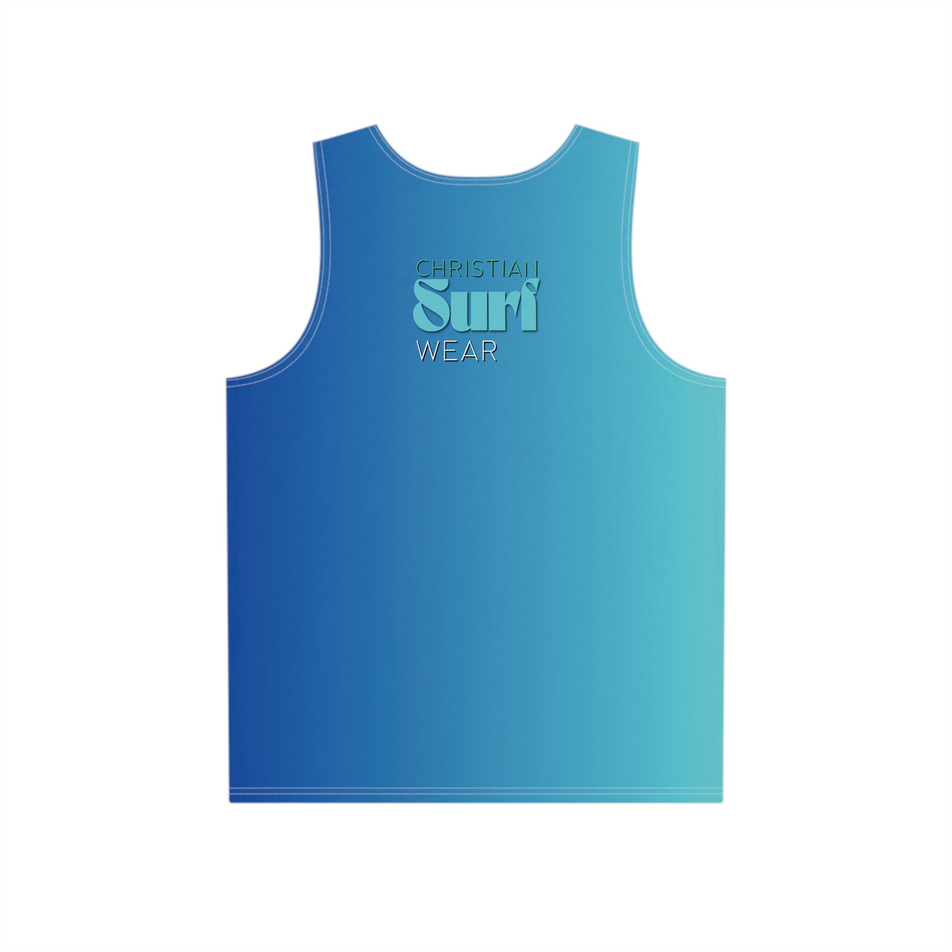 Christian Surf Wear Florida Shark Fishing Men's Tank Top, Summer Beachwear, Surfing Apparel, Vacation Outfit, Gift for Fishermen