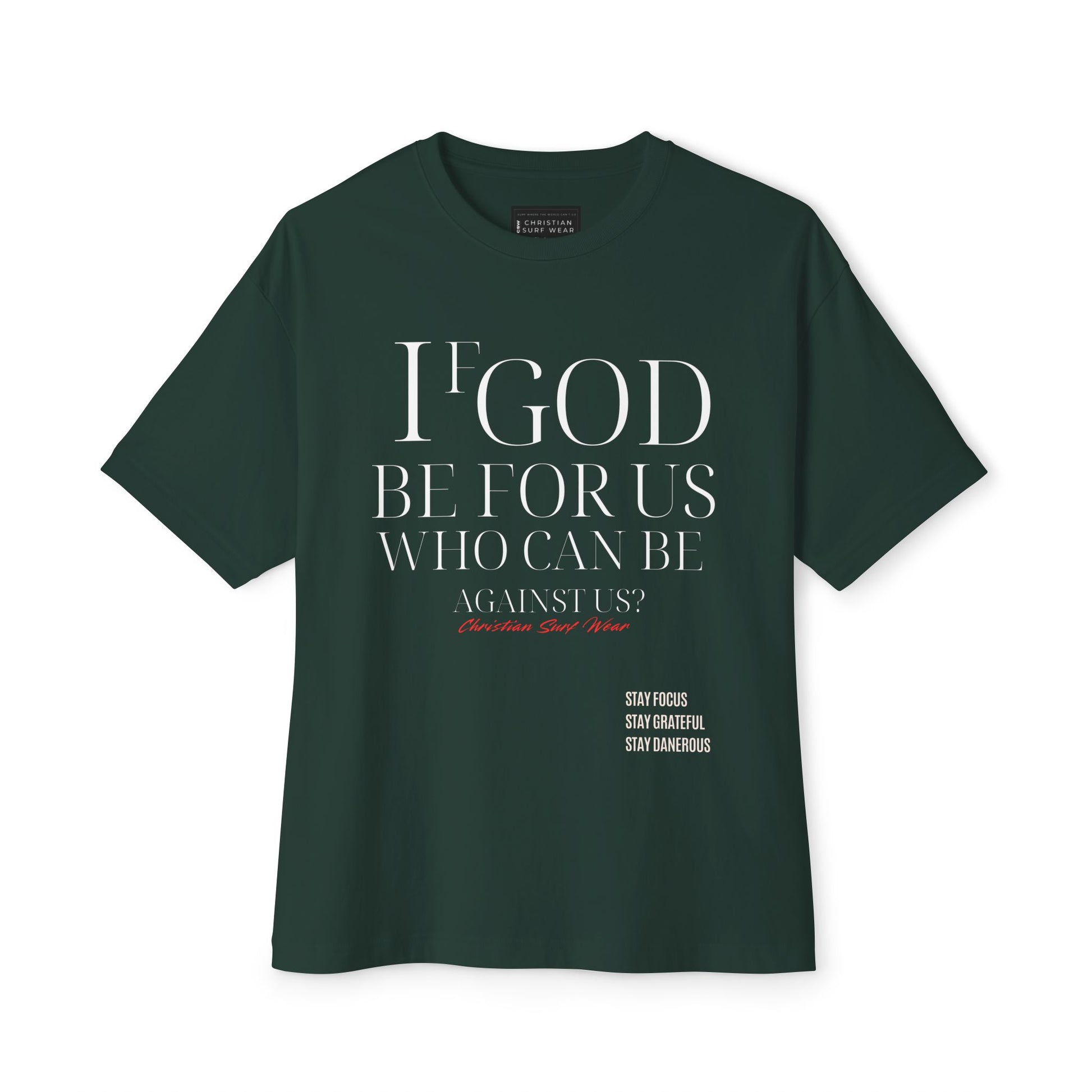 Unisex Oversized CHRISTIAN SURF WEAR™ “The Anthem of Praise Tee” “If God be for us, who can be against us?” Inspirational Oversized Top, Casual Christian Wear, Bible Verse Apparel, Unisex [...]