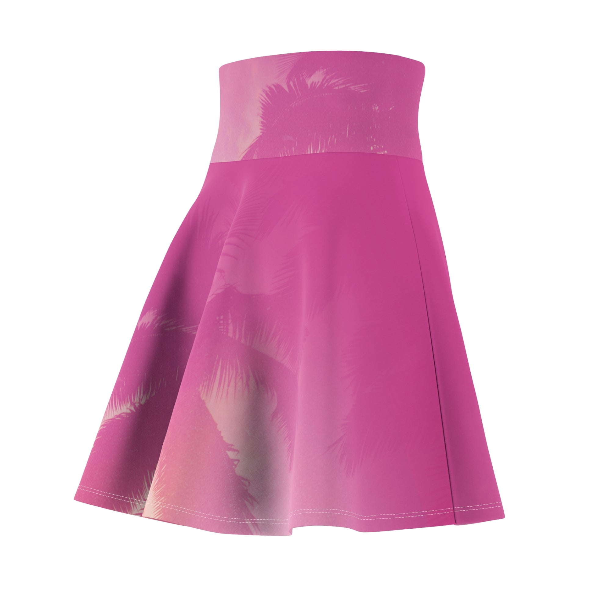 Women's Skater Skirt - Christian Surf Wear Palm Tree Graphic Tropical Dream