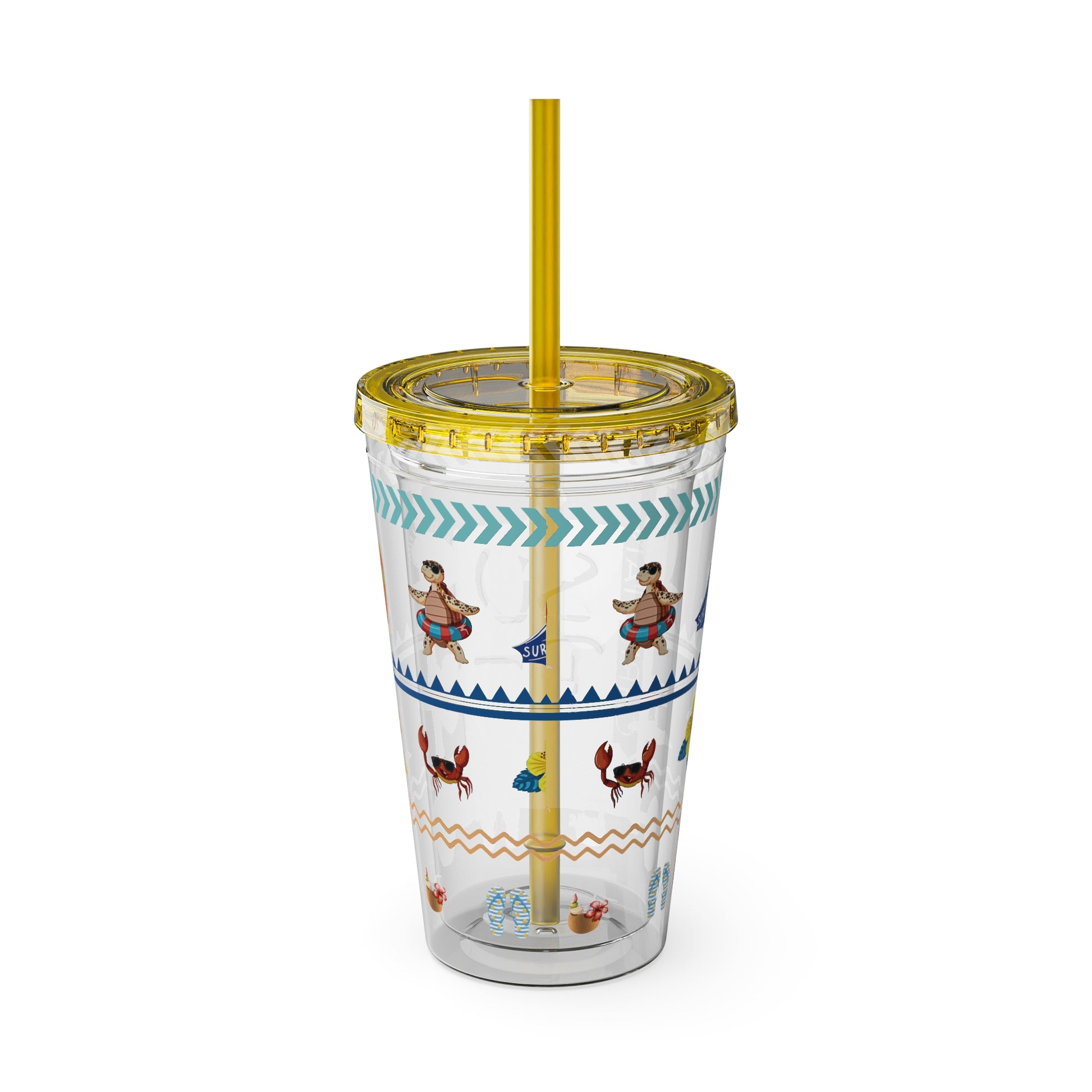 Sunsplash Surf Tumbler, Colorful 16oz Insulated Travel Cup, Summer Beach Mood, Perfect Gift for Surfers, Vacations, Outdoor [...]
