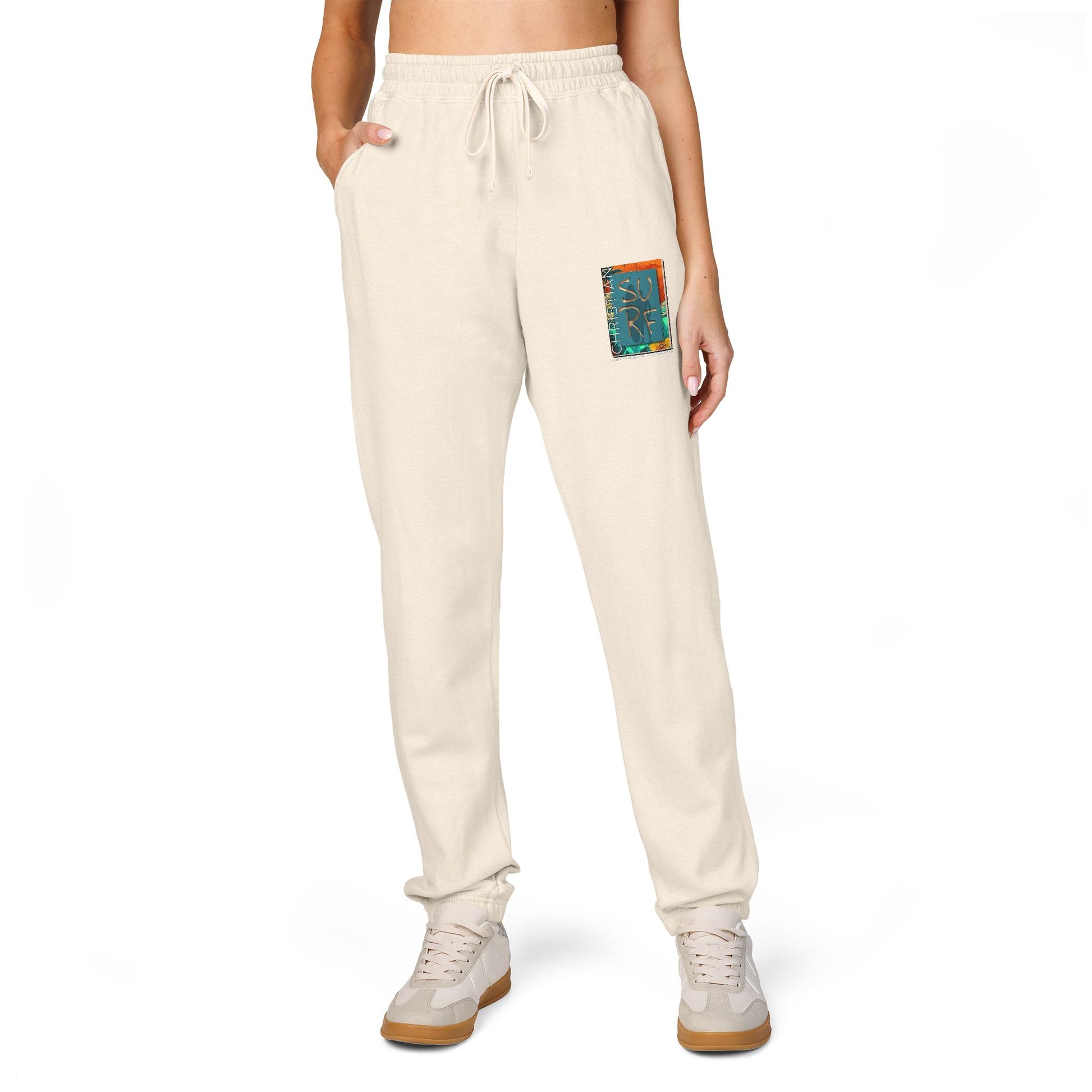Christian Surf Wear® Heritage Joggers Cozy Flec with  ibrant Design.
