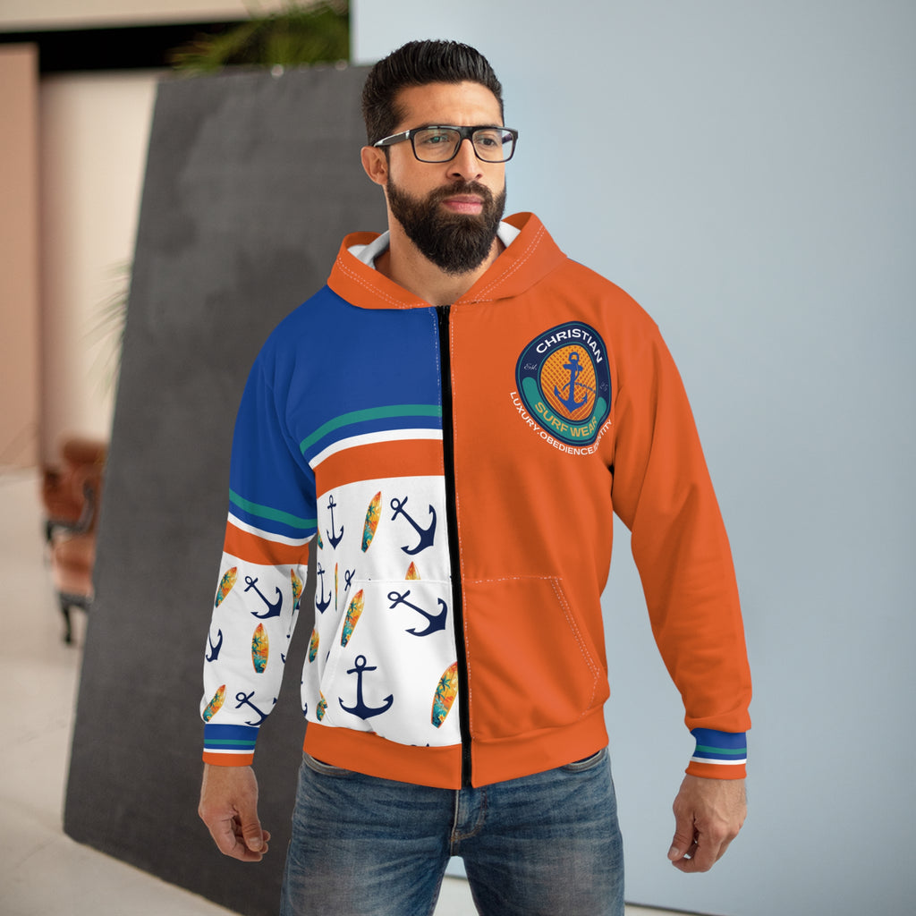 Christian Anchor Surf Zip Hoodie