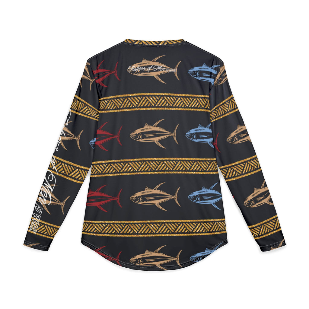 Christian Surf Wear Fishers of Men at Work-Men's UV Protection Long Sleeve Shirt (AOP)