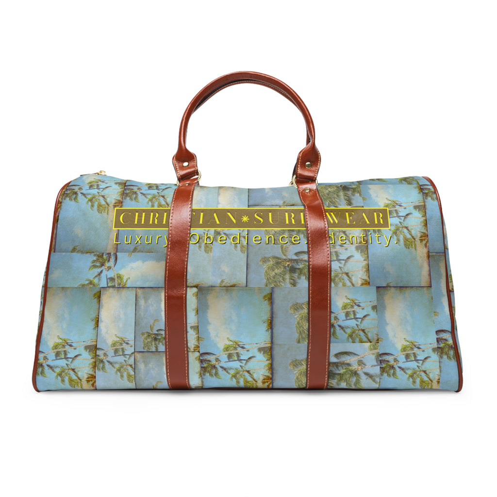 ion Traveler™ Christian Surf Wear Luxurious Waterproof Travel Bag - Stylish Luggage, Weekend Getaway Tote, Perfect for The Purpose Driven, Ministry, School Students, Vacations & Outdoor Adventures, Durable & Chic