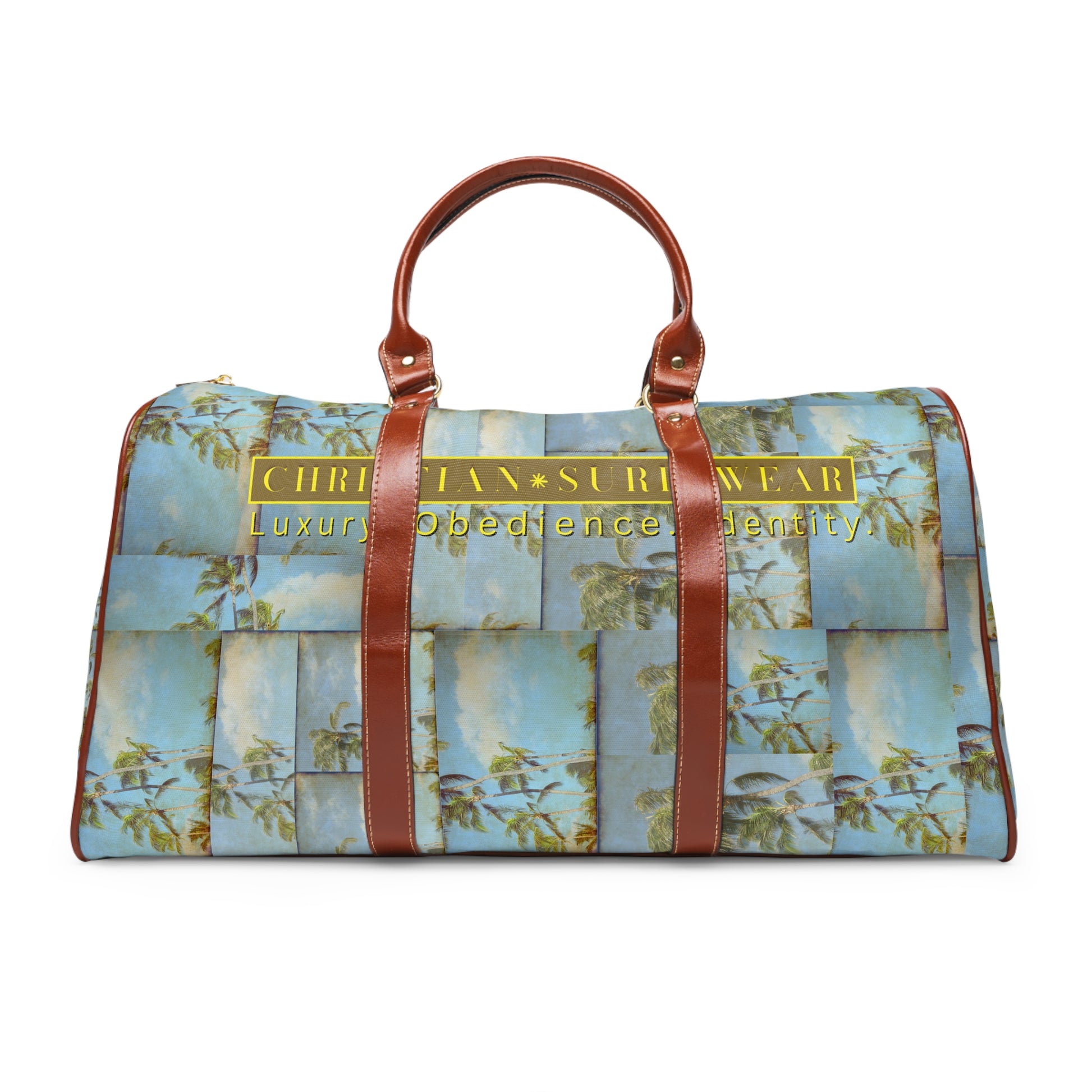 ion Traveler™ Christian Surf Wear Luxurious Waterproof Travel Bag - Stylish Luggage, Weekend Getaway Tote, Perfect for The Purpose Driven, Ministry, School Students, Vacations & Outdoor Adventures, Durable & Chic