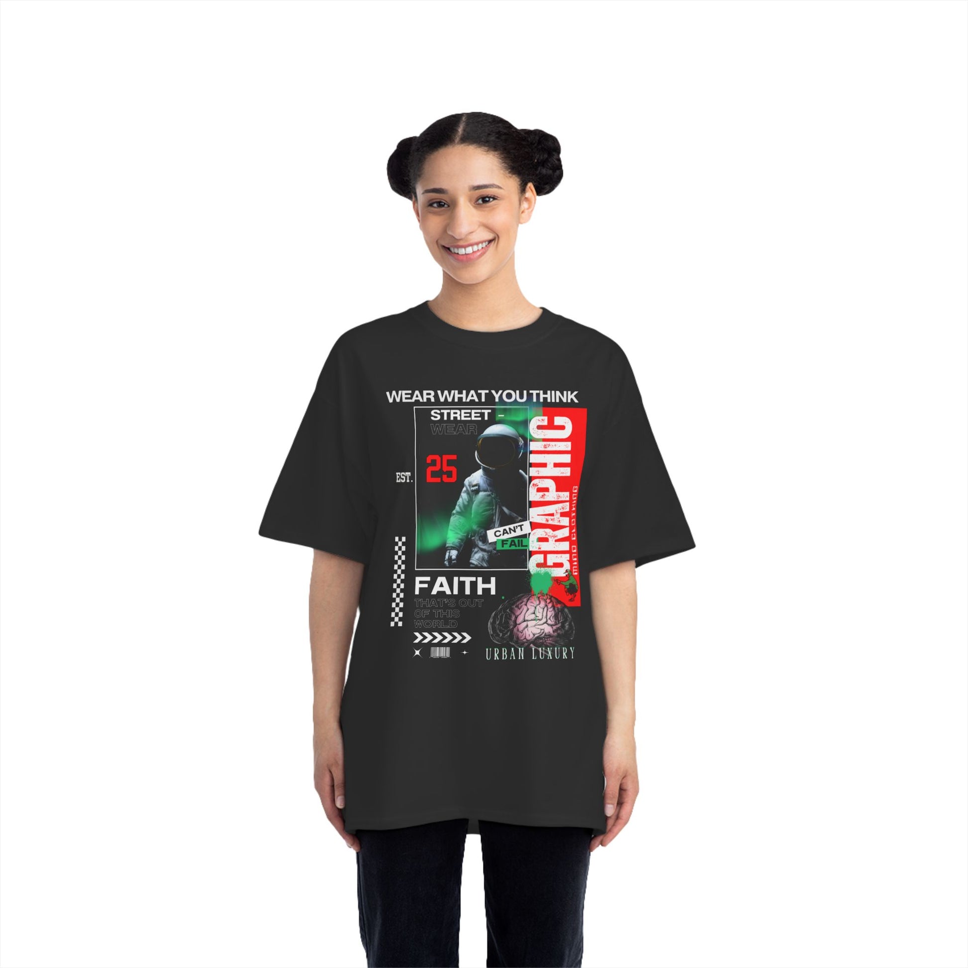 Urban Luxury Graphic Mind Clothing Tee, Out of this World Faith - Tee Comfortable Casual Wear, Street Style Shirt, Gift for Trendsetters,