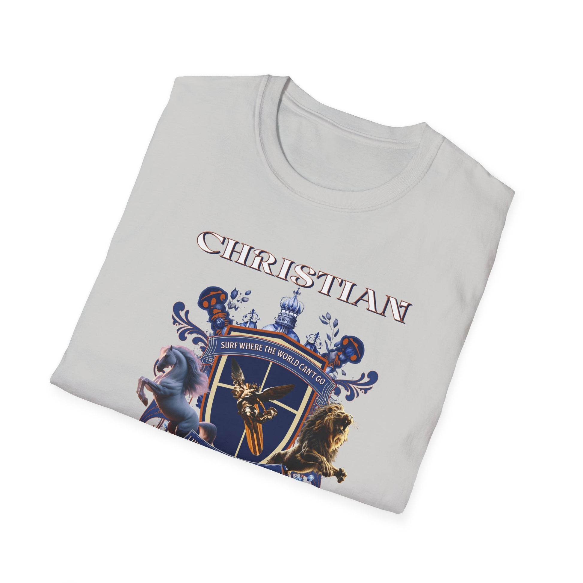 Christian Surf Wear Graphic Royalty T-Shirt, Unisex Summer Tee, Beach Apparel, Gift for Surfers, Casual Graphic Tee, Cool Vacation Clothing