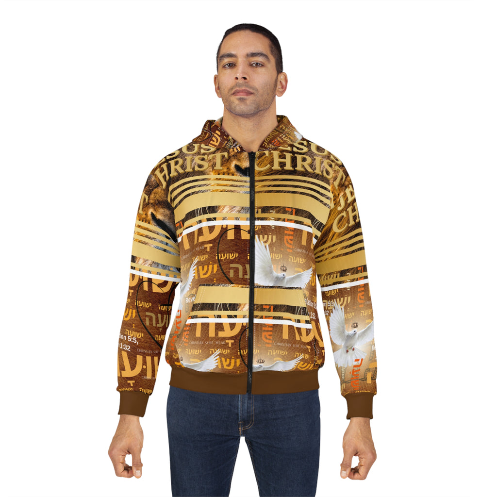 Jesus Christ Lion & Dove Zip Hoodie – Christian Surf Wear Christian Faith All-Over Print
