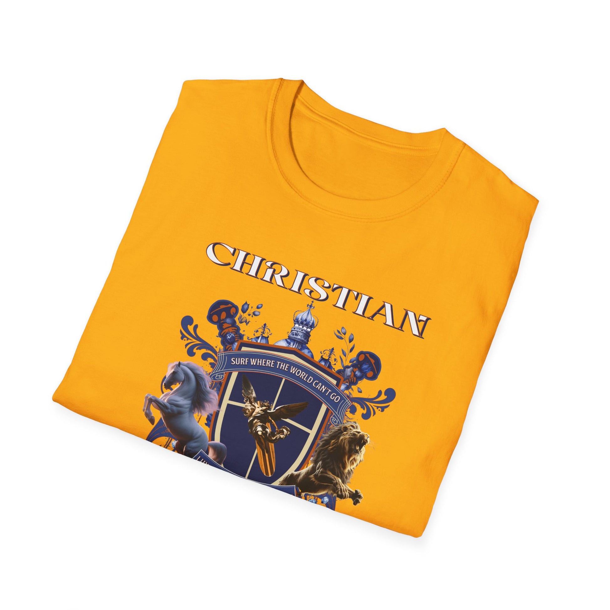 Christian Surf Wear Graphic Royalty T-Shirt, Unisex Summer Tee, Beach Apparel, Gift for Surfers, Casual Graphic Tee, Cool Vacation Clothing