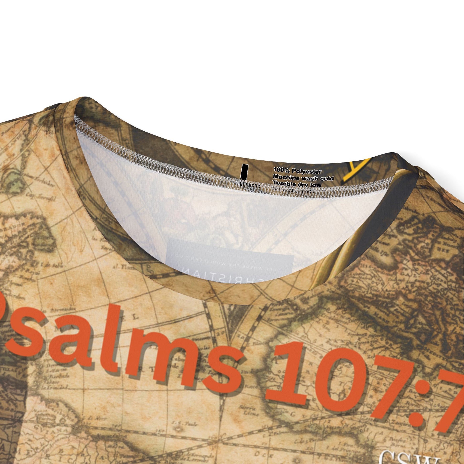 Christian Surf WearThe Right Way Men's Vintage Map Sports Jersey, Unique Athletic Wear, Casual T-Shirt, Unisex Fashion, Gift for Sports Enthusiasts, Retro Style Top