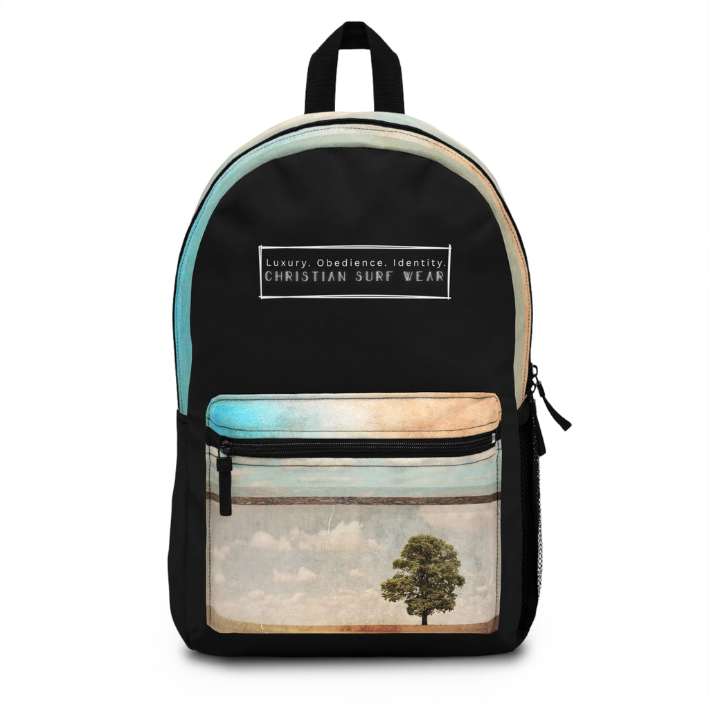 Christian Surf-Inspired Backpack, Trendy School Bag, Adventure Backpack, Travel Essentials, Unique Gift for Surfers