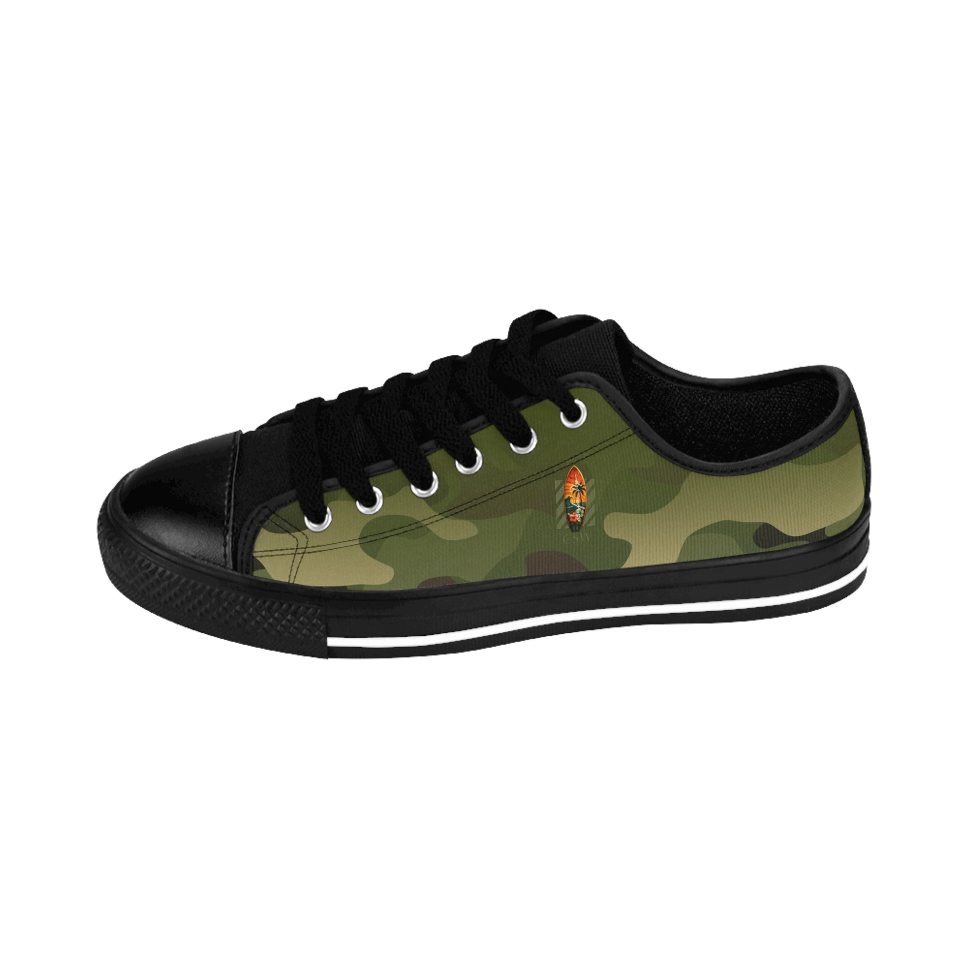 Christian Surf Wear Stylish Men's Camo Sneakers, Casual Footwear, Gifts for Him, Trendy Sneakers for Everyday Wear, Unique Fashion Shoes