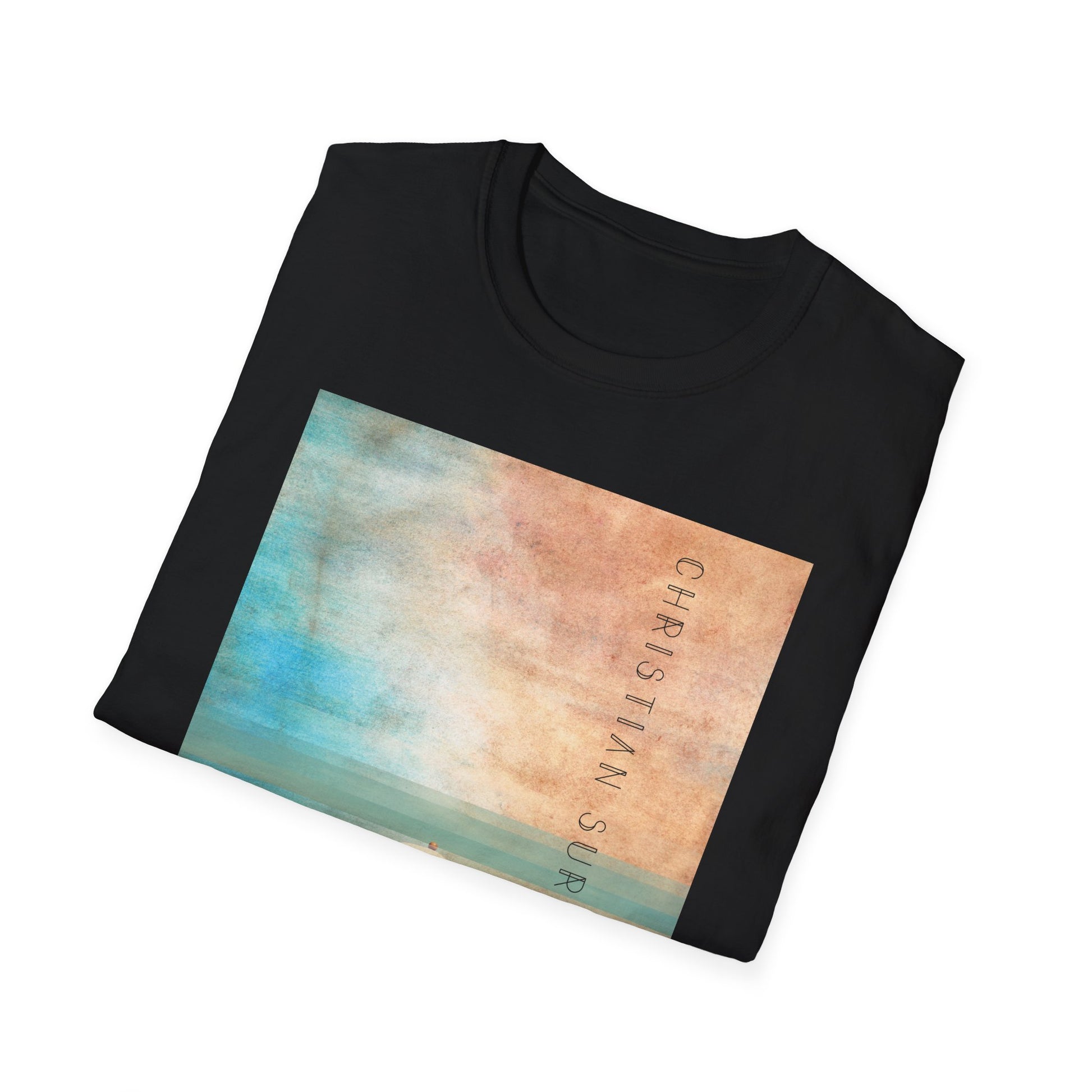 Christian Surf Wear T-Shirt - Vintage Calm Beach Tee