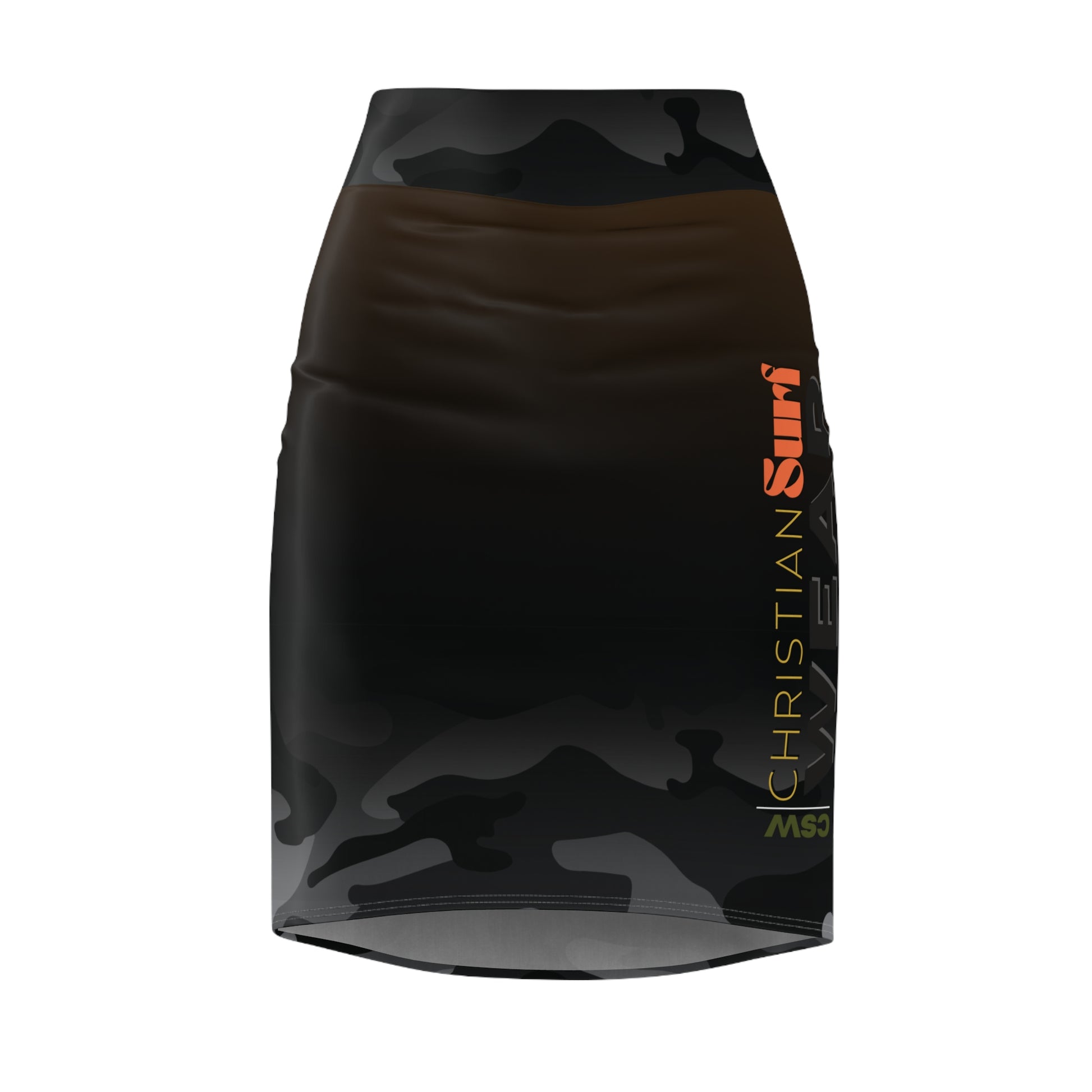 CSW|Christian Surf Wear Typography Graphic Pencil Skirt
