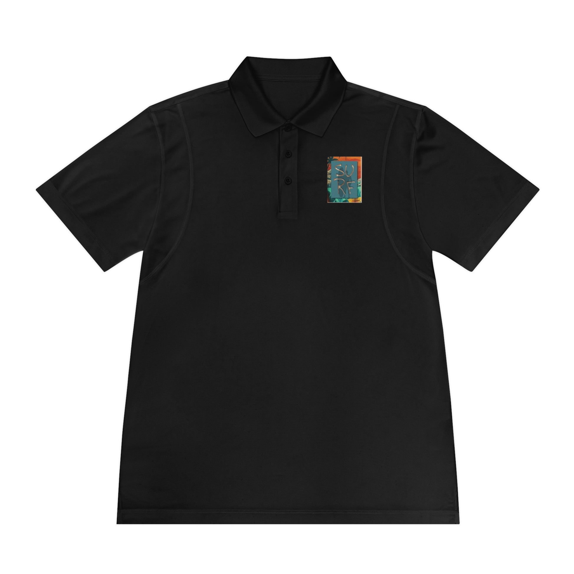 Vibrant Men's Sport Polo Shirt with Artistic Design, Casual Wear, Golf Shirt, Active Lifestyle, Trendy Sports Polo, Unique Gift Idea