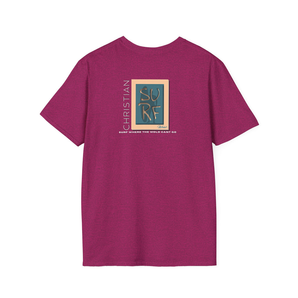 Marlin Graphic Dominion Deep - Unisex Softstyle T-Shirt Florida Marlin Fishing Tee Surfwear | Christian Ocean Apparel, Bold Pursuit Prophetic Vision Divine