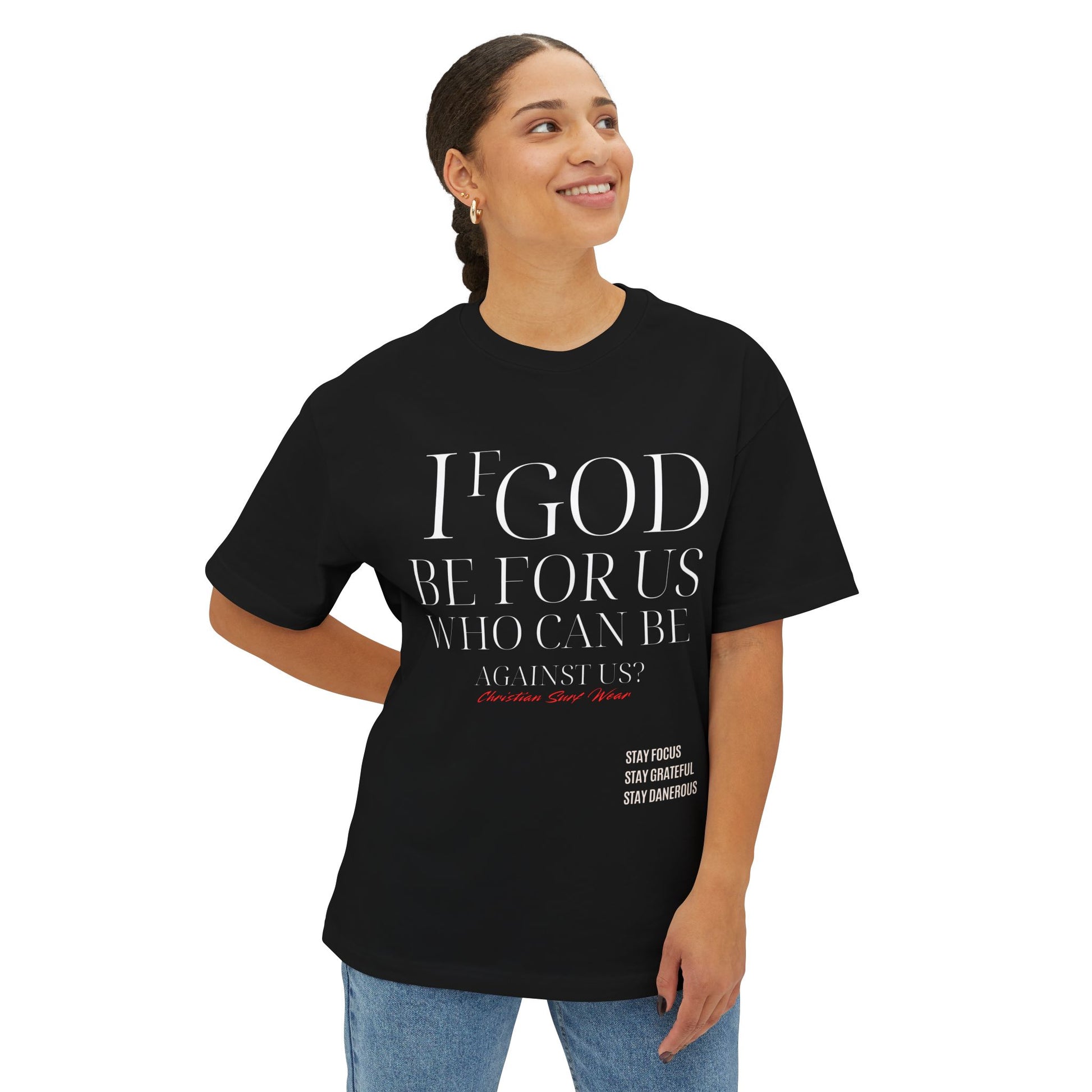 Unisex Oversized CHRISTIAN SURF WEAR™ “The Anthem of Praise Tee” “If God be for us, who can be against us?” Inspirational Oversized Top, Casual Christian Wear, Bible Verse Apparel, Unisex [...]