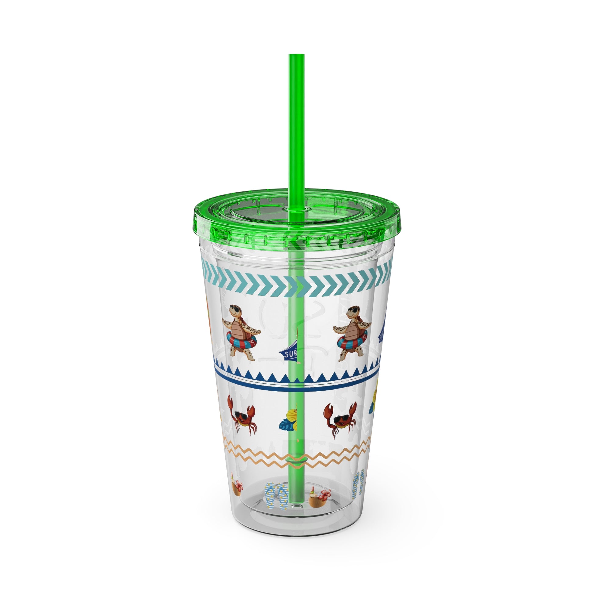 Sunsplash Surf Tumbler, Colorful 16oz Insulated Travel Cup, Summer Beach Mood, Perfect Gift for Surfers, Vacations, Outdoor [...]