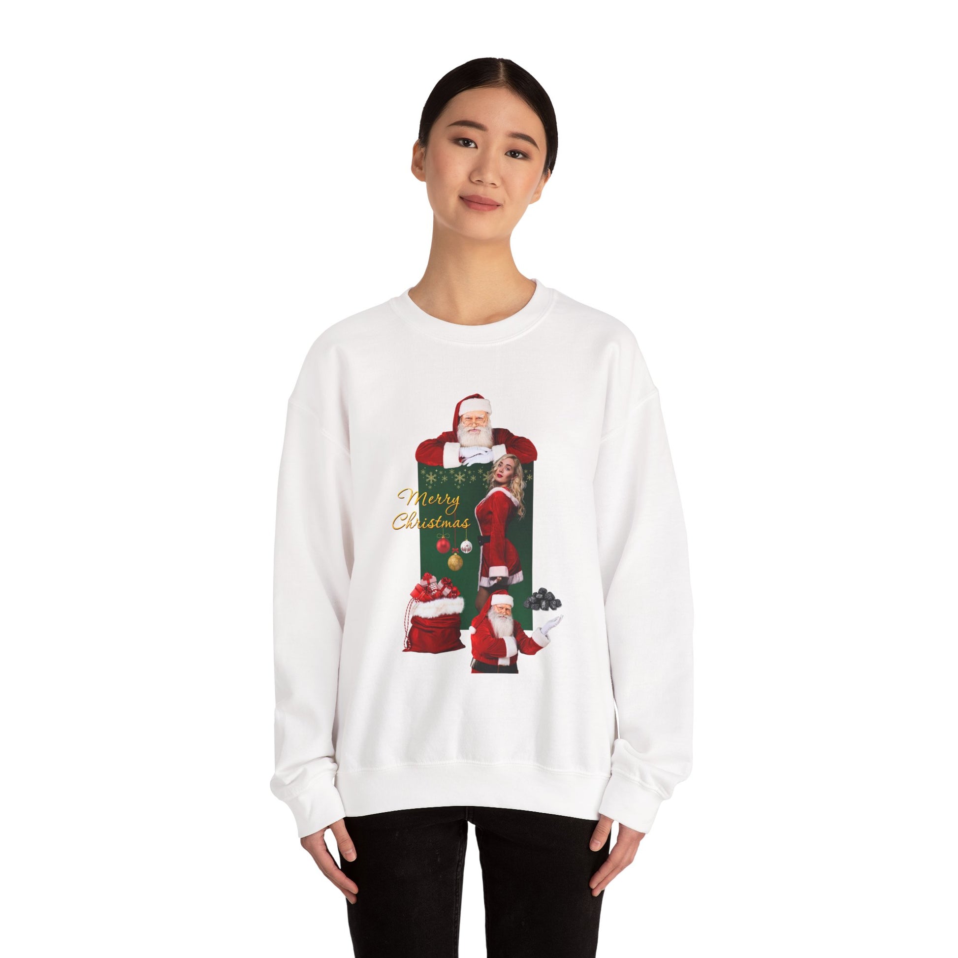 Mr. and Mrs. Claus Vintage Christmas Crewneck Sweatshirt