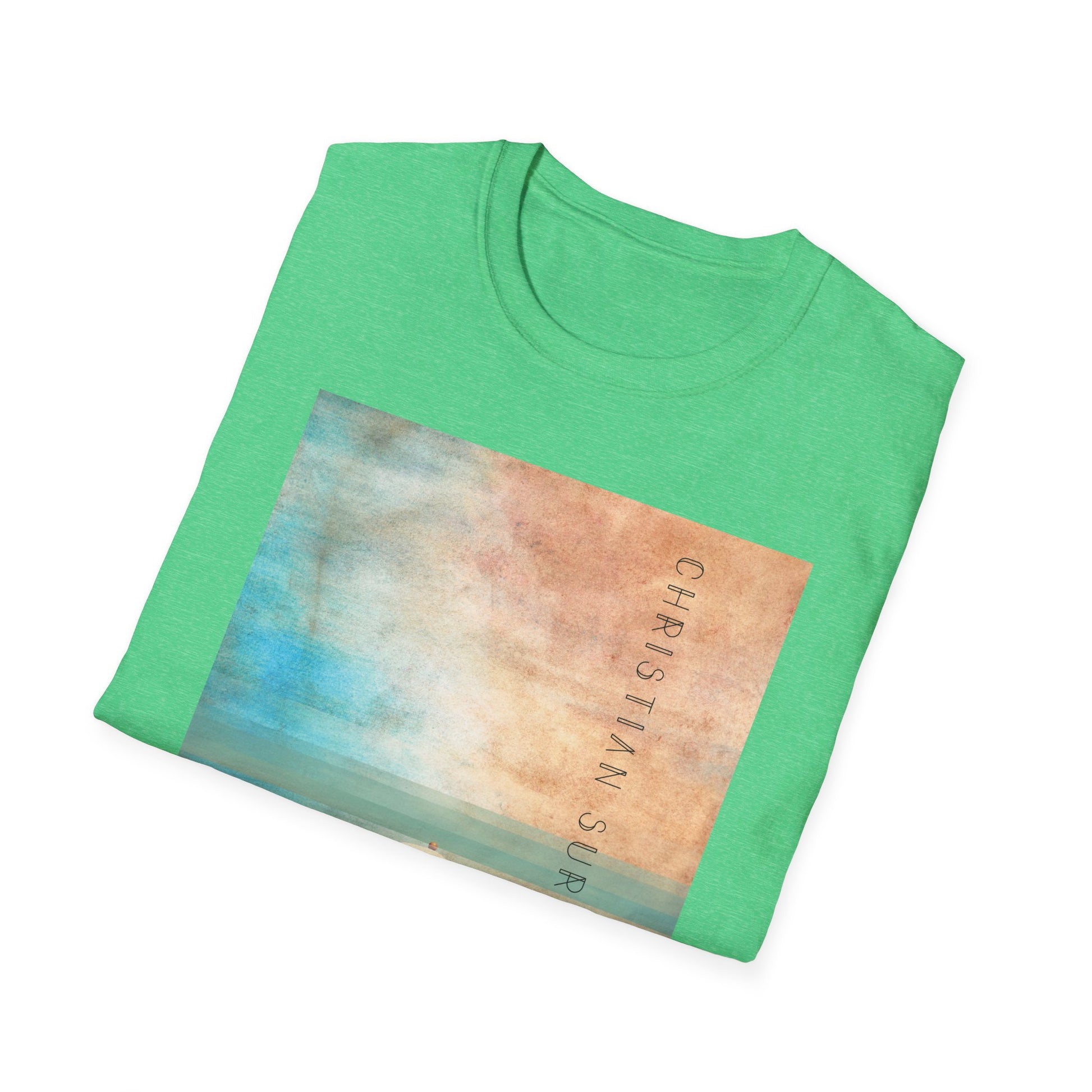 Christian Surf Wear T-Shirt - Vintage Calm Beach Tee