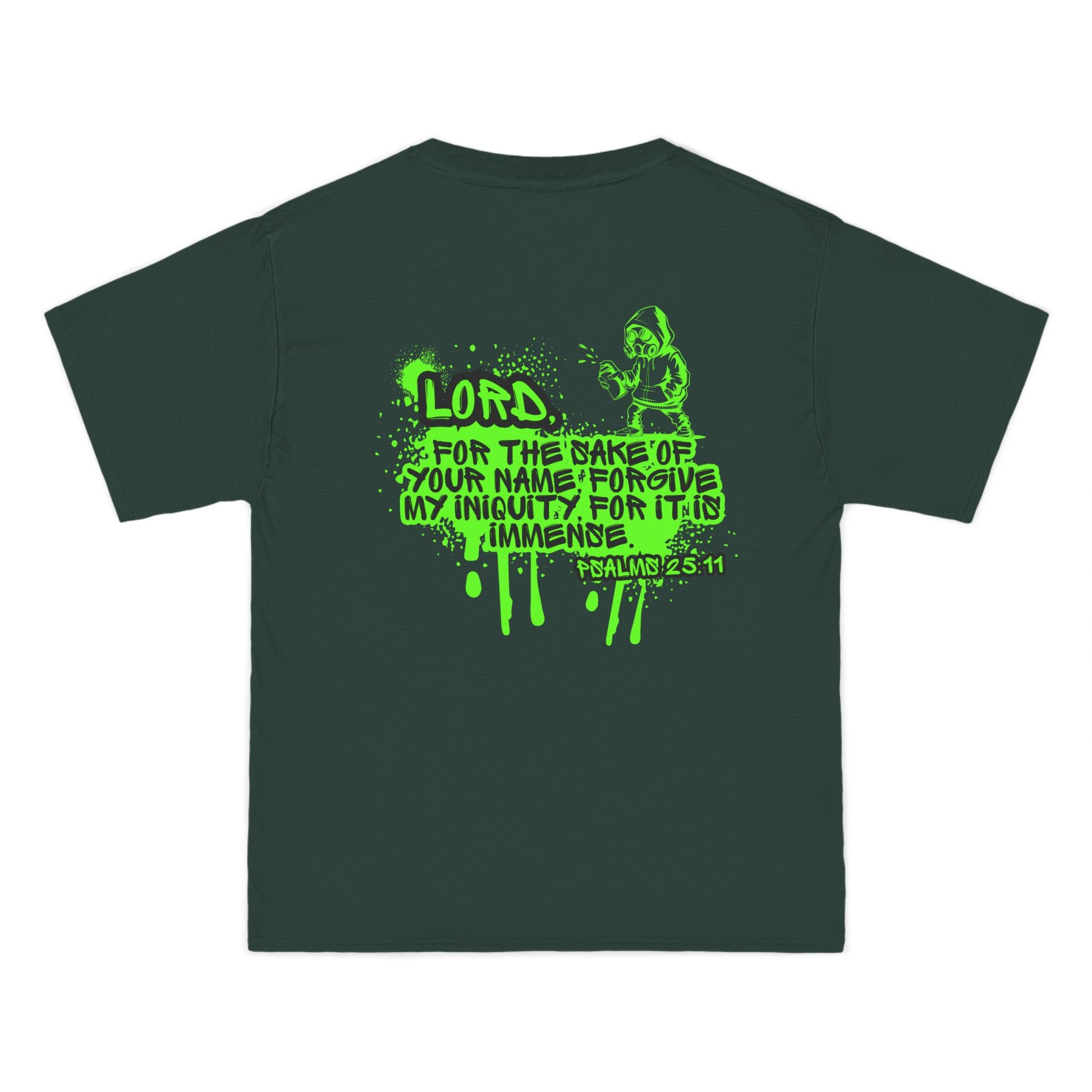 Graphic Mind Clothing Urban Luxury T-Shirt Lord forgive my Iniquity for it is immense| with Inspirational Quote, Streetwear, Urban Style,