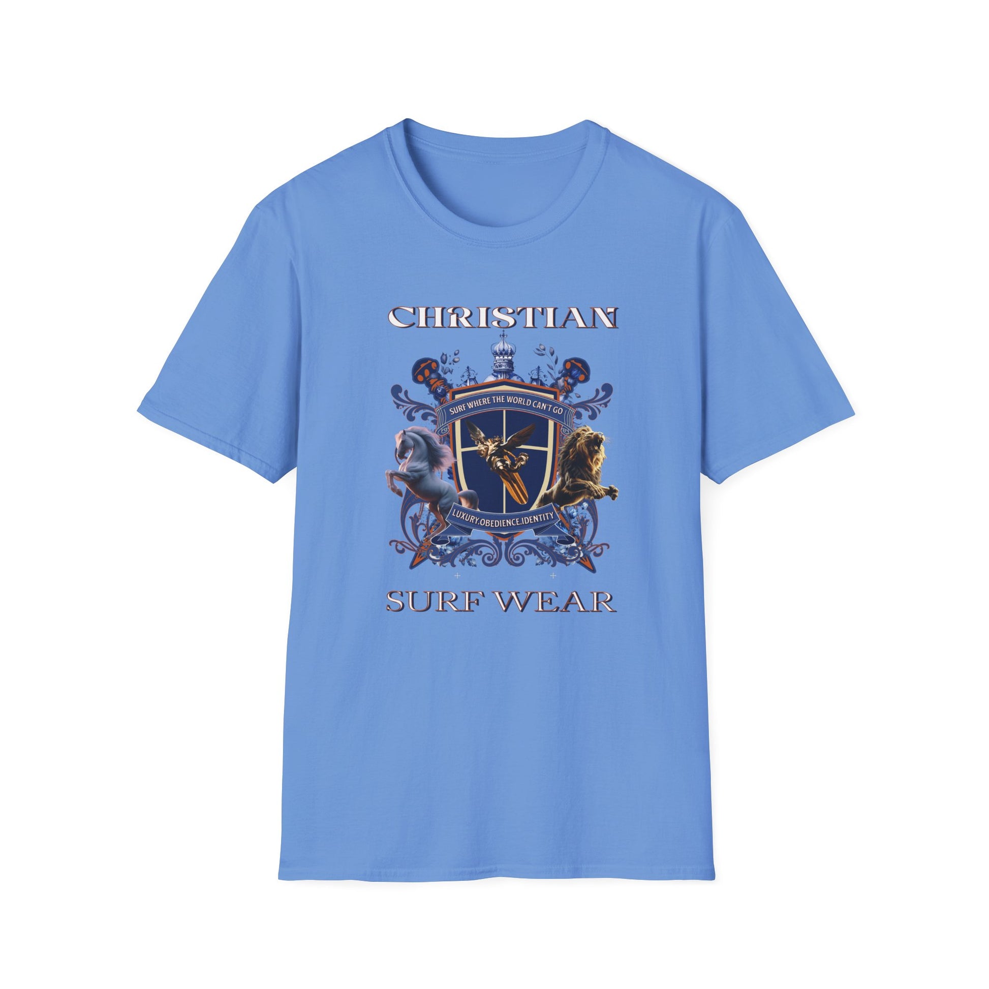 Christian Surf Wear Graphic Royalty T-Shirt, Unisex Summer Tee, Beach Apparel, Gift for Surfers, Casual Graphic Tee, Cool Vacation Clothing