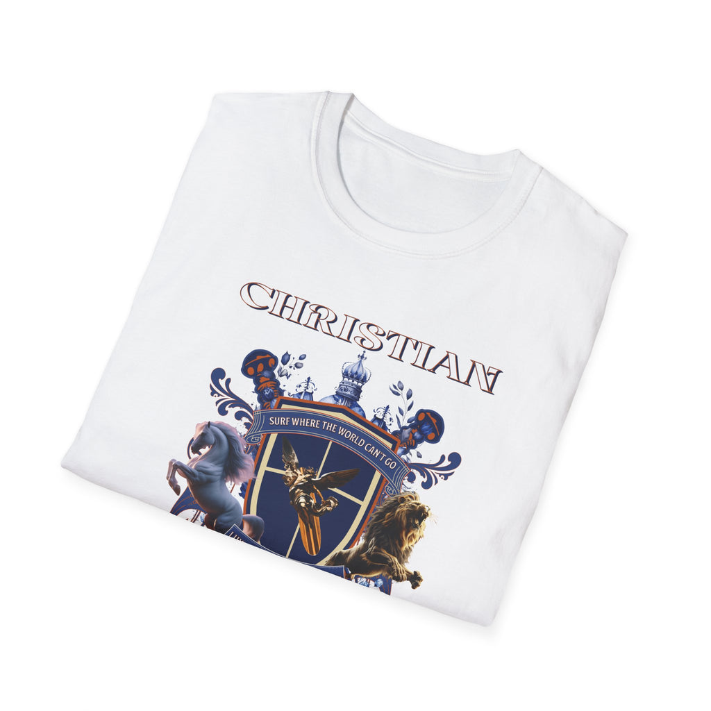 Christian Surf Wear Graphic Royalty T-Shirt, Unisex Summer Tee, Beach Apparel, Gift for Surfers, Casual Graphic Tee, Cool Vacation Clothing