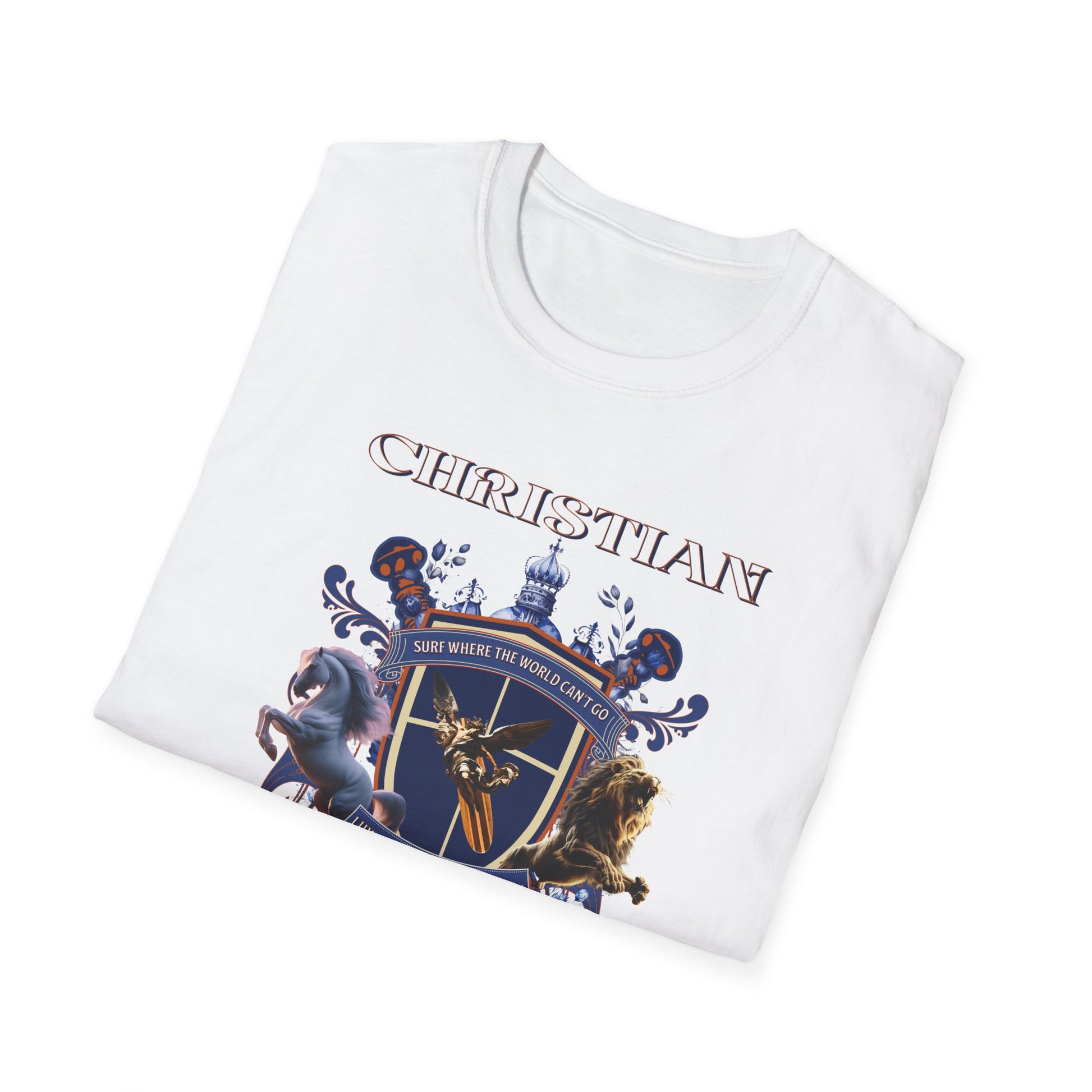 Christian Surf Wear Graphic Royalty T-Shirt, Unisex Summer Tee, Beach Apparel, Gift for Surfers, Casual Graphic Tee, Cool Vacation Clothing