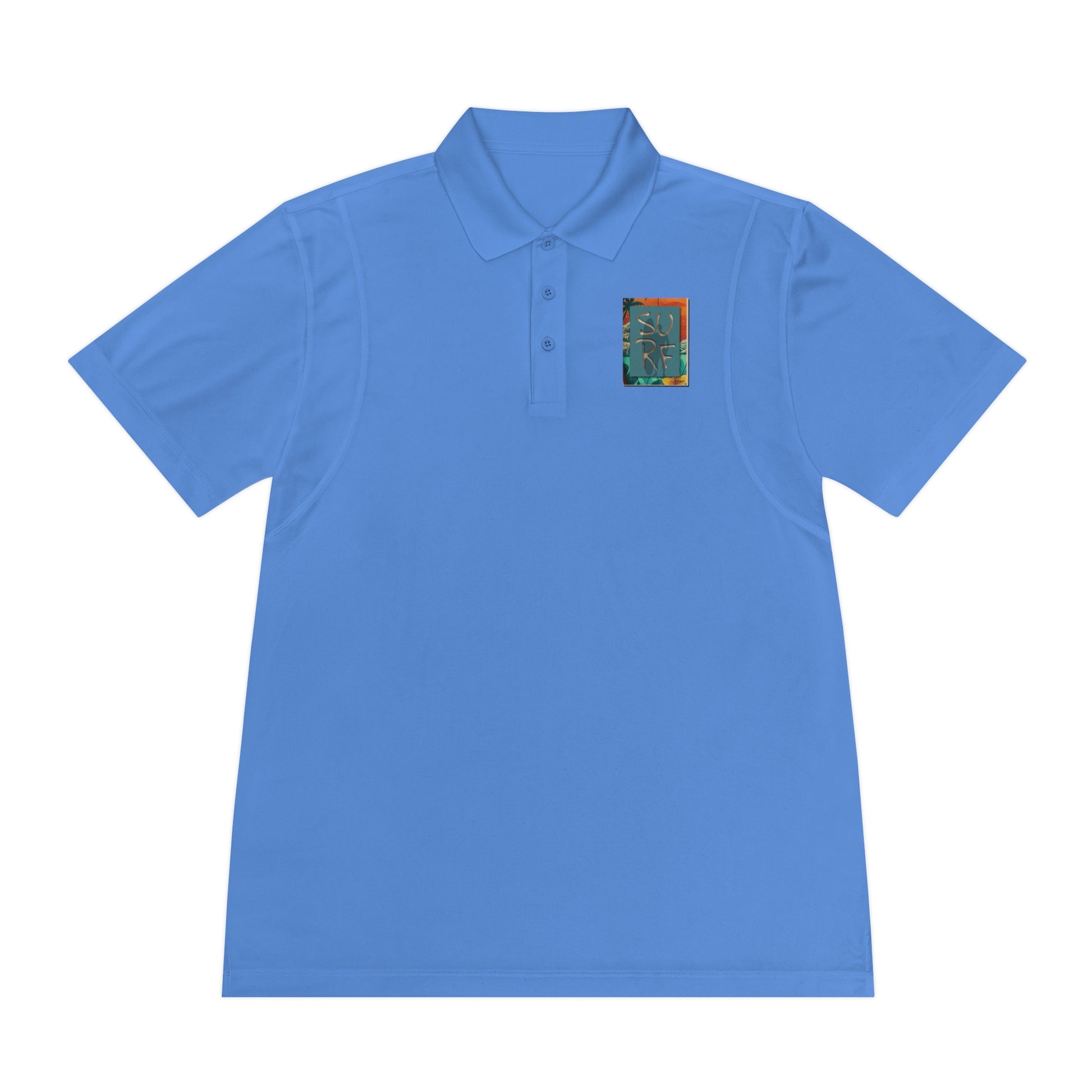 Vibrant Men's Sport Polo Shirt with Artistic Design, Casual Wear, Golf Shirt, Active Lifestyle, Trendy Sports Polo, Unique Gift Idea